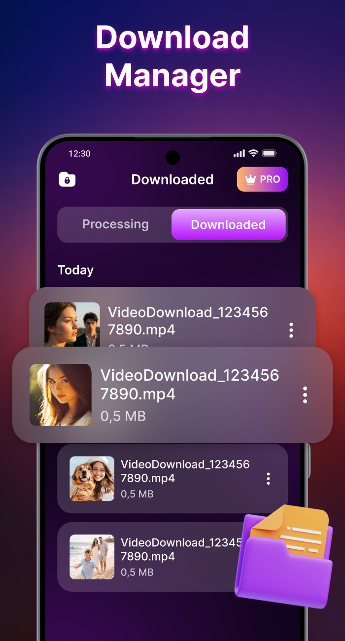 اسکرین شات 6 برنامه Video Player & Download Video