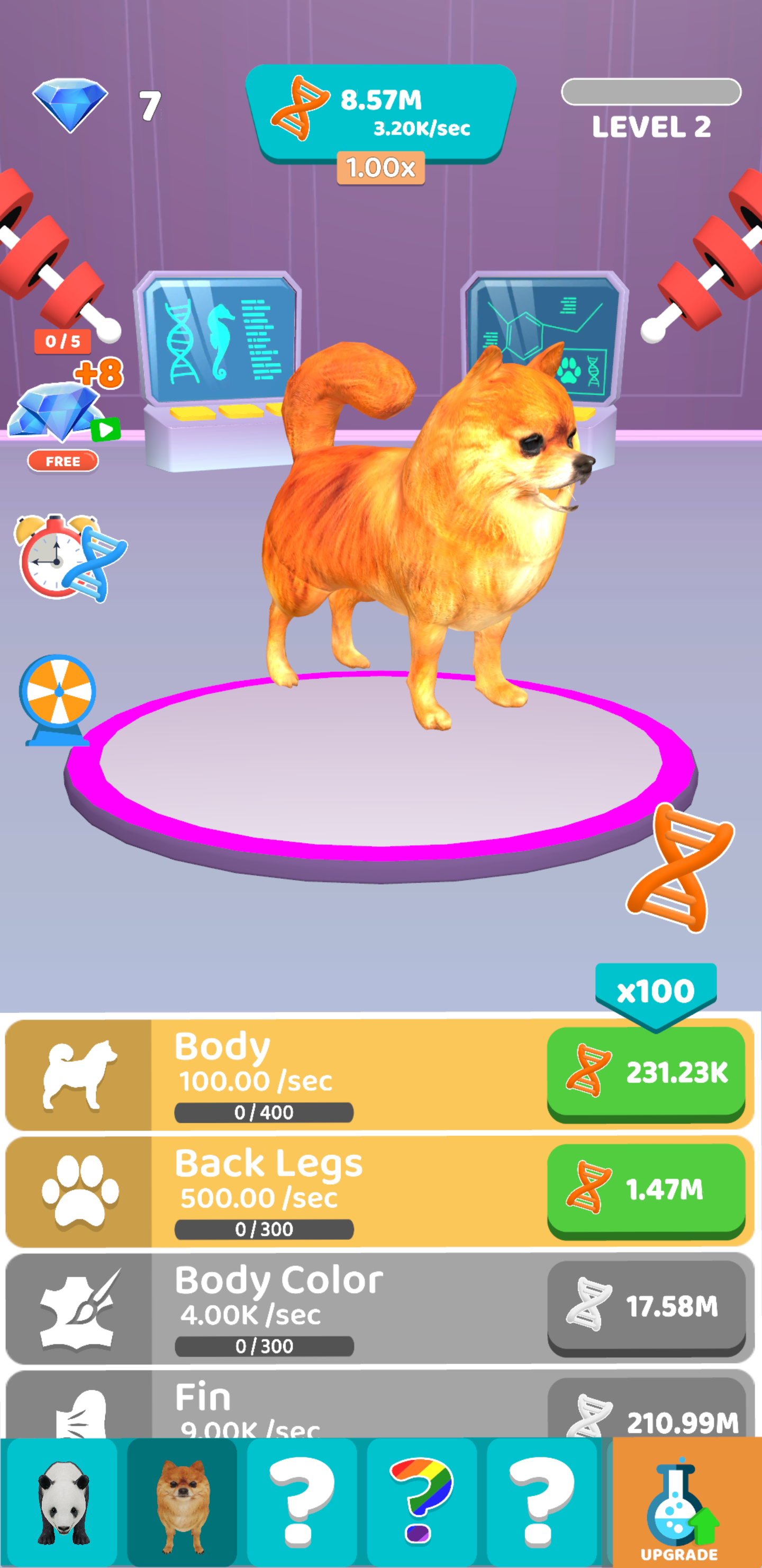 اسکرین شات 1 بازی Idle Animal Evolution - AI