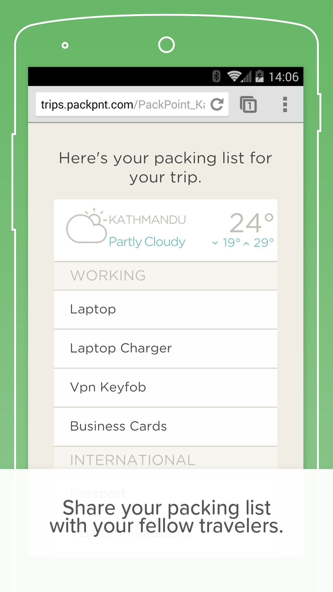 اسکرین شات 6 برنامه PackPoint travel packing list