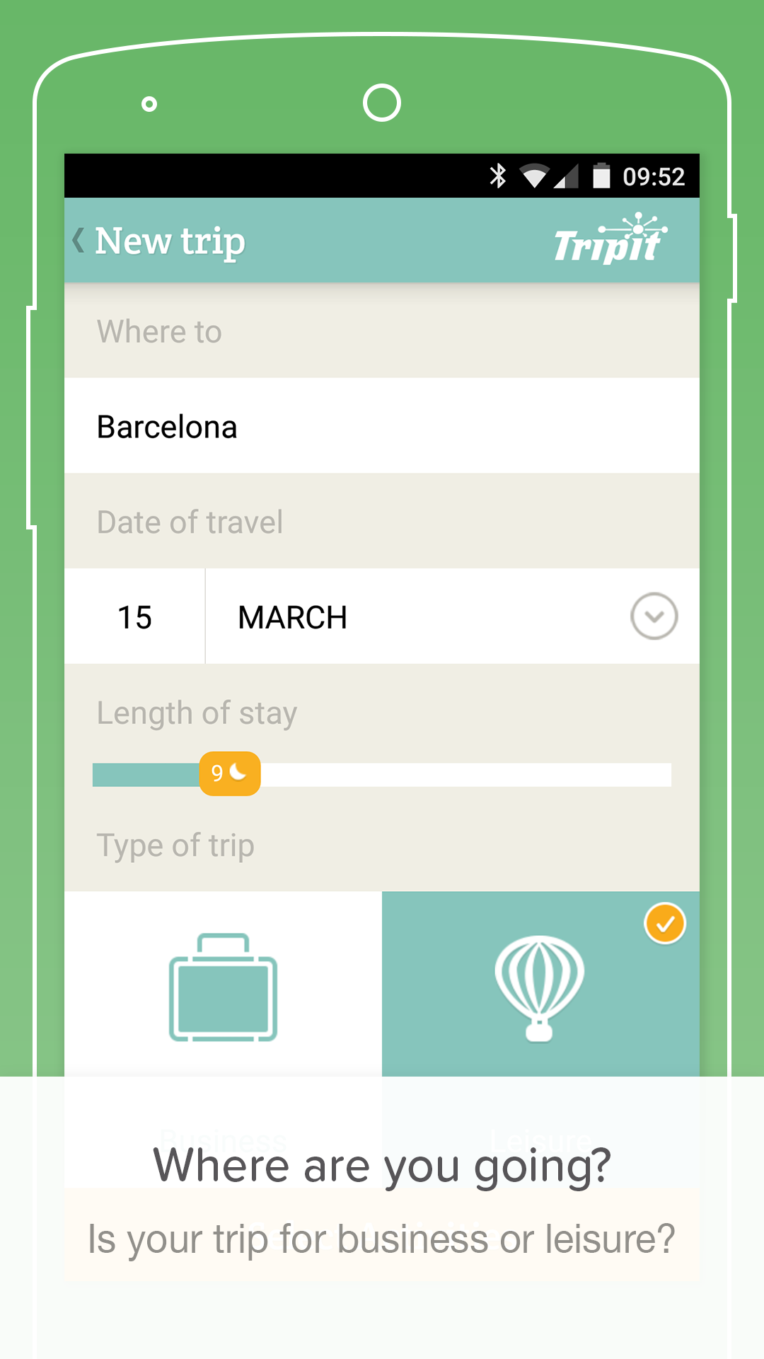 اسکرین شات 1 برنامه PackPoint travel packing list