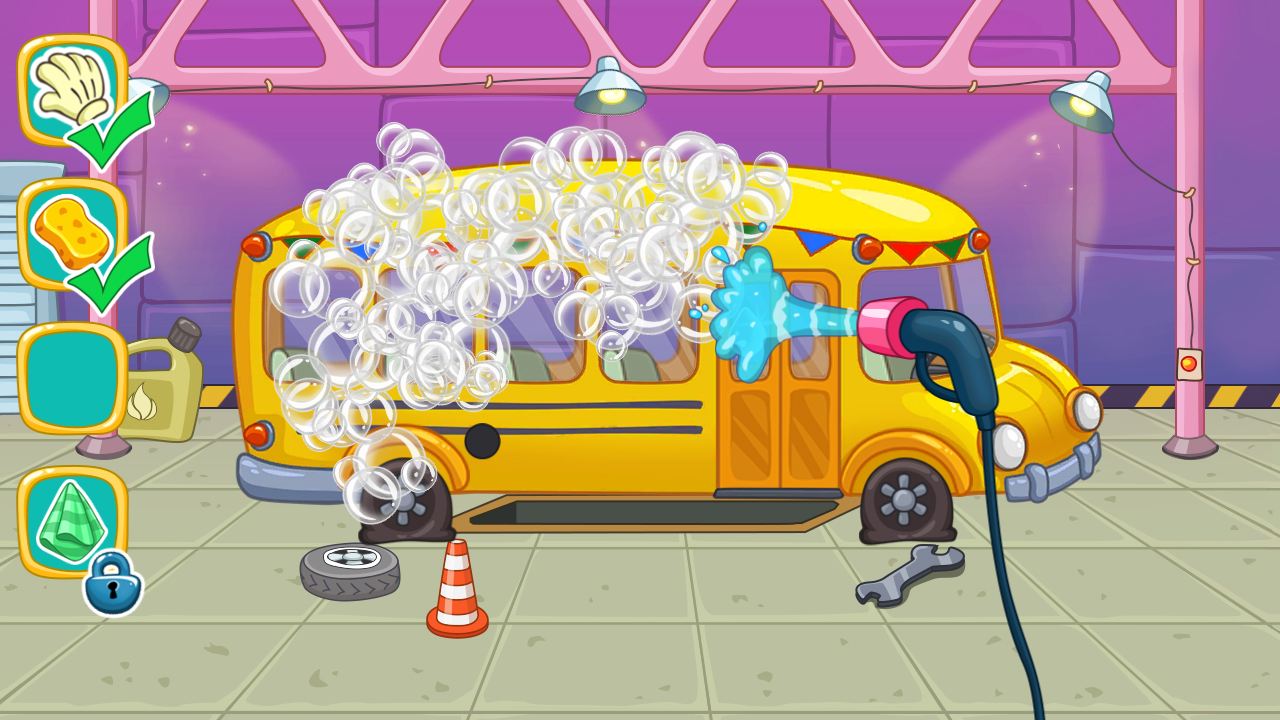 اسکرین شات 2 بازی Kids Bus: Wash, Repair & Ride