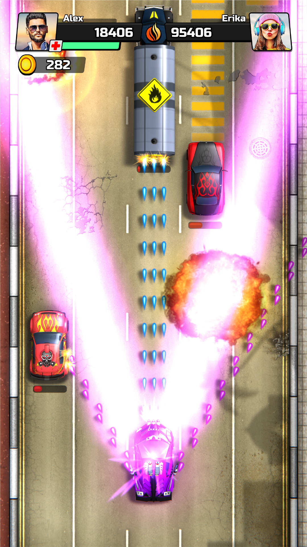 اسکرین شات 6 بازی Chaos Road: Combat Car Racing
