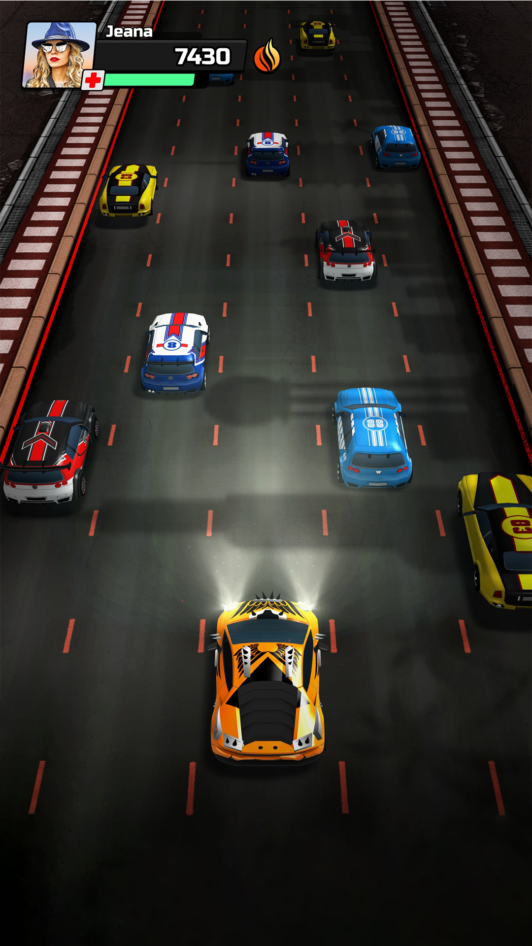 اسکرین شات 2 بازی Chaos Road: Combat Car Racing