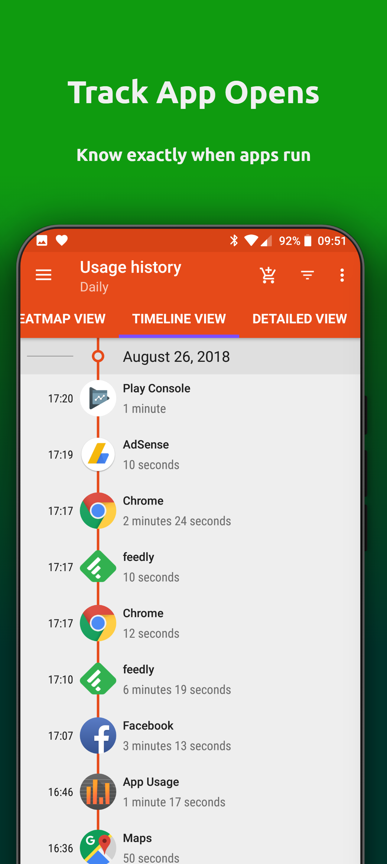 اسکرین شات 2 برنامه App Usage - Manage/Track Usage