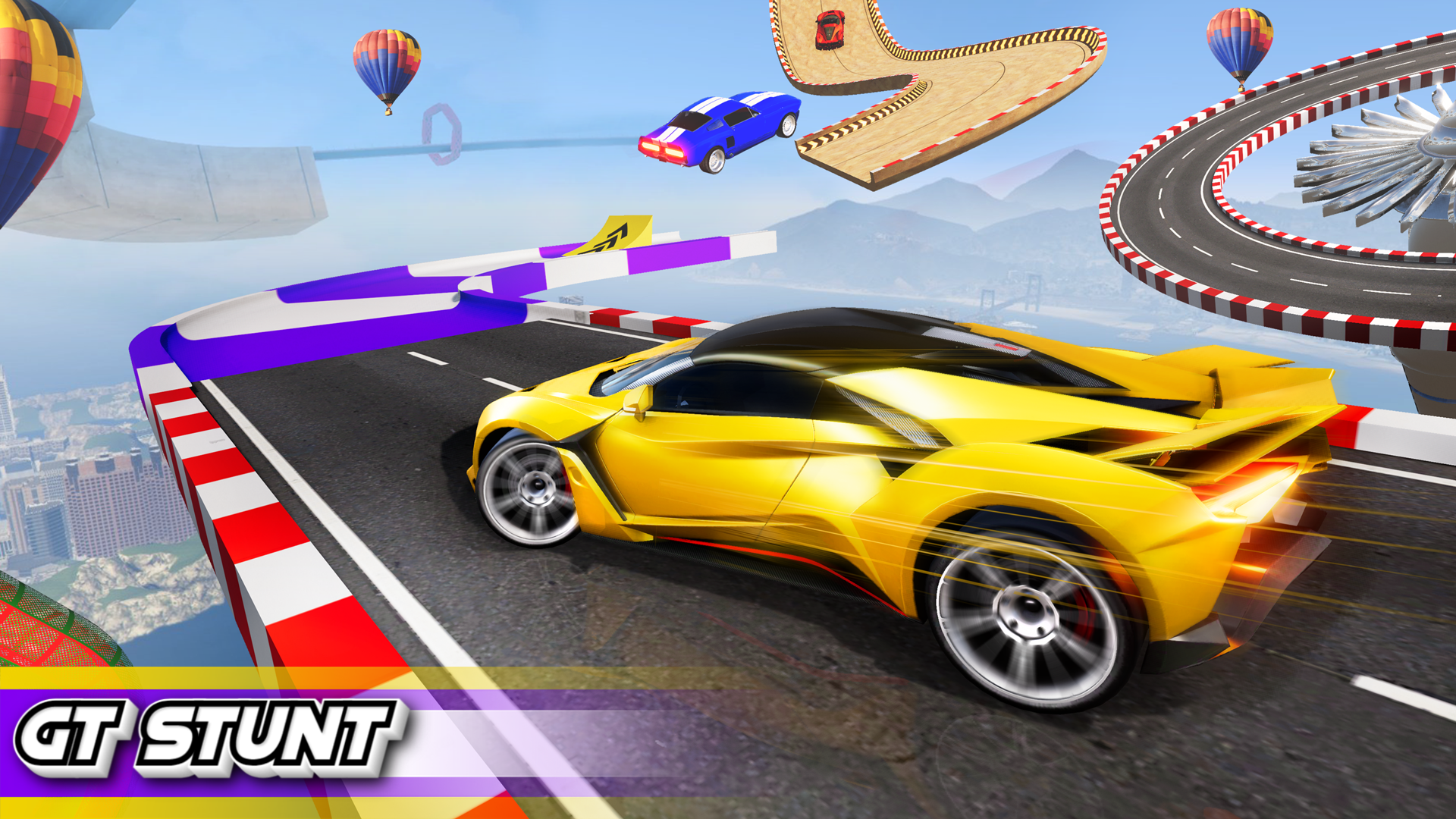 اسکرین شات 4 برنامه Car Driving GT Stunt Racing 3D