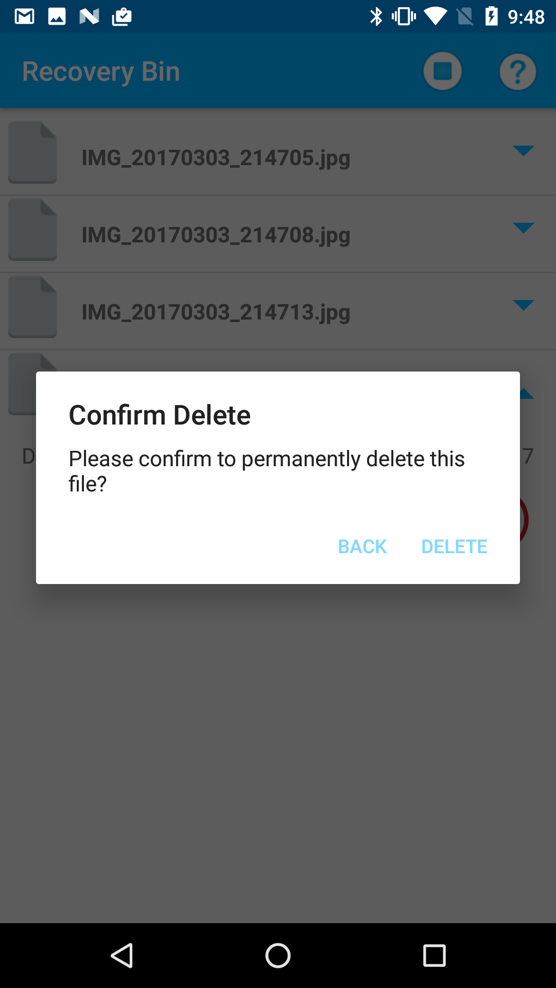 اسکرین شات 4 برنامه Recycle Bin
