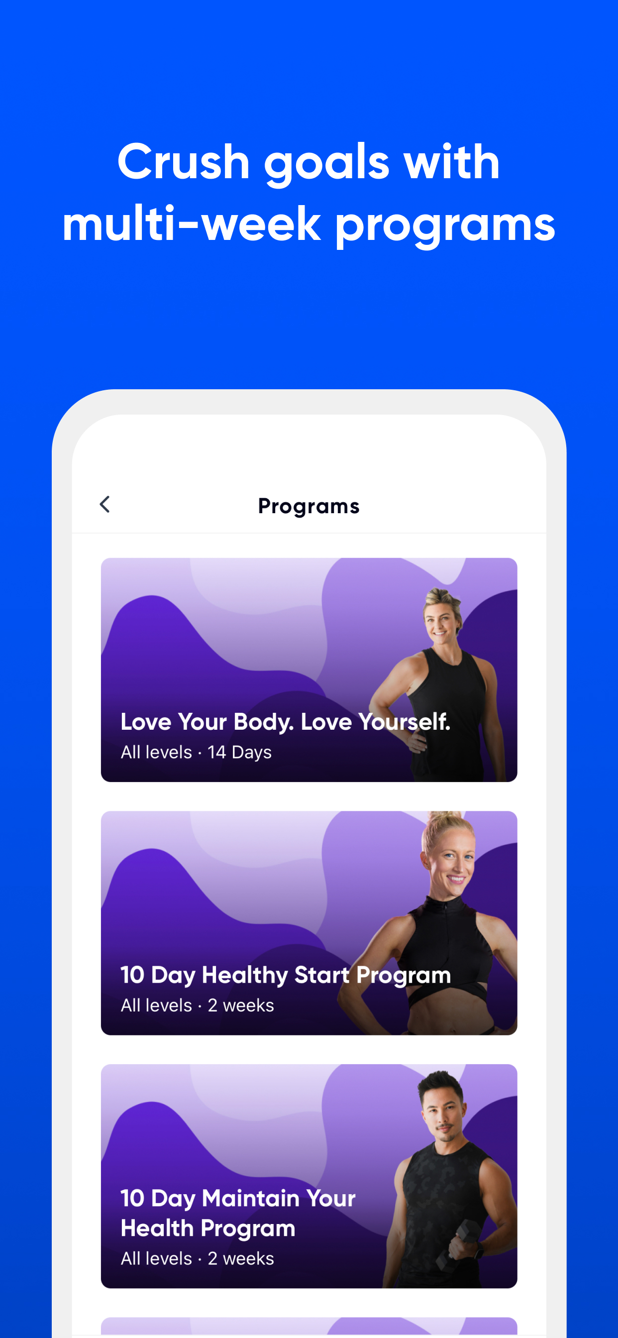 اسکرین شات 4 برنامه Aaptiv: Fitness for Everyone