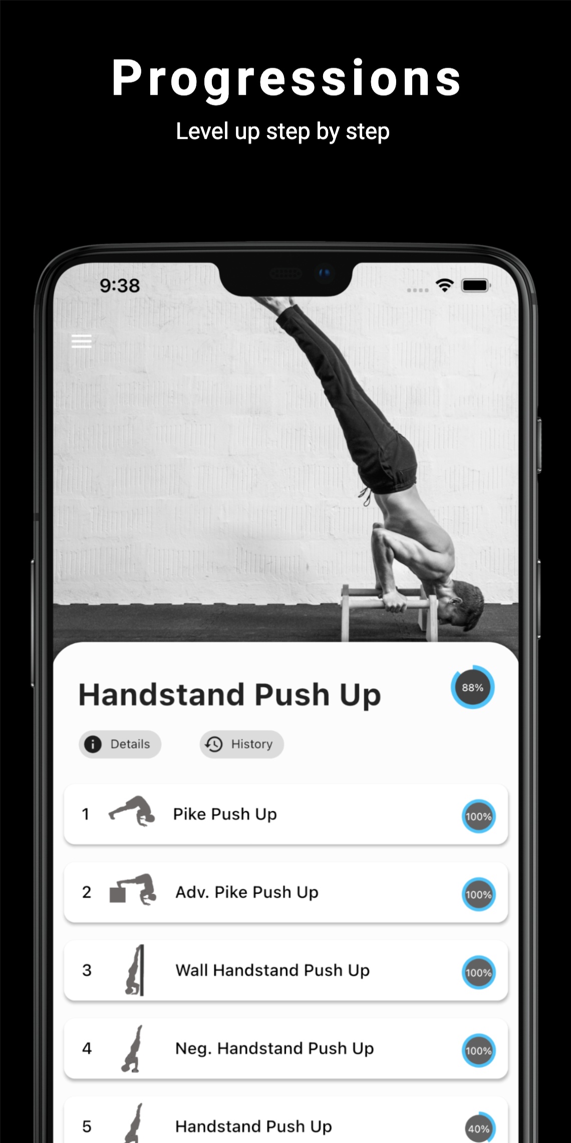 اسکرین شات 2 برنامه Thenics: Calisthenics Coach