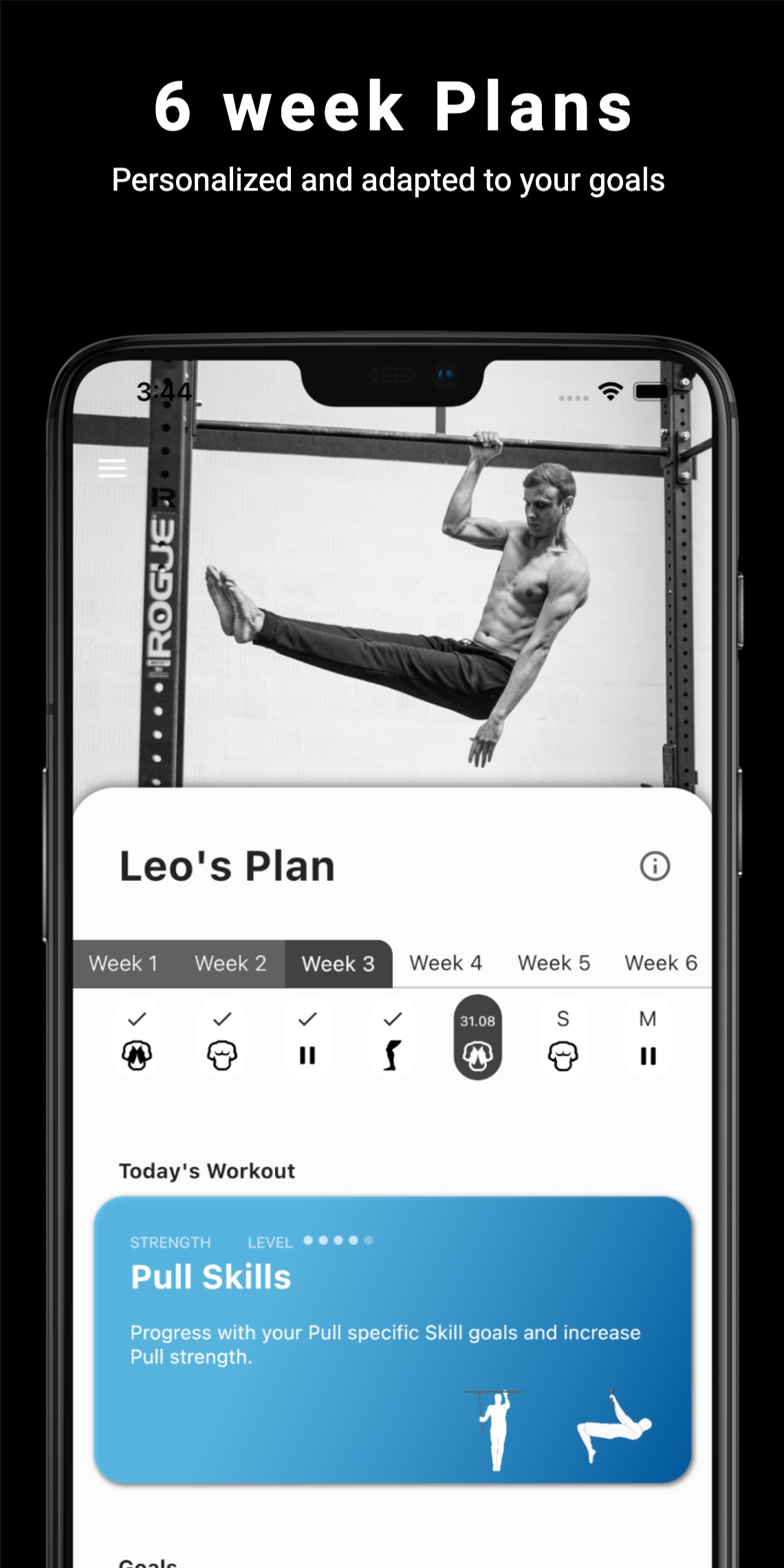 اسکرین شات 3 برنامه Thenics: Calisthenics Coach
