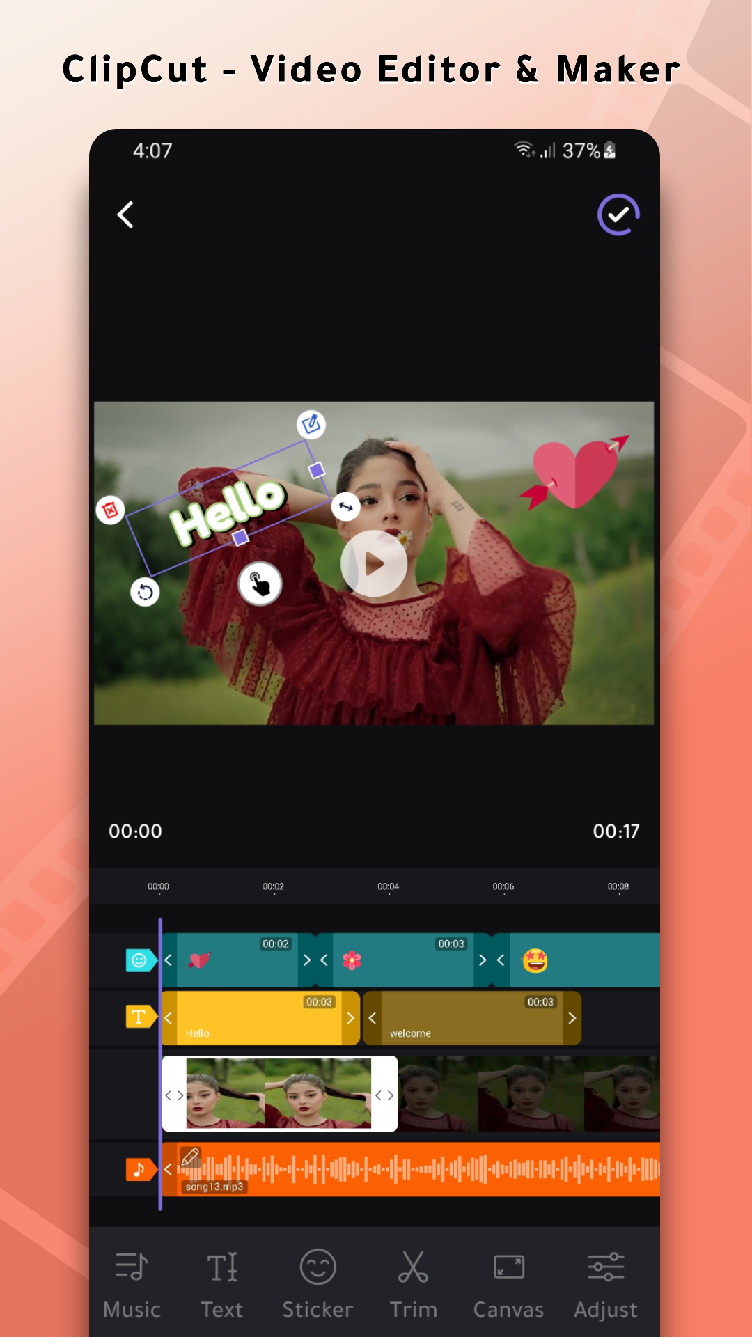 اسکرین شات 1 برنامه ClipCut - Video Editor & Maker