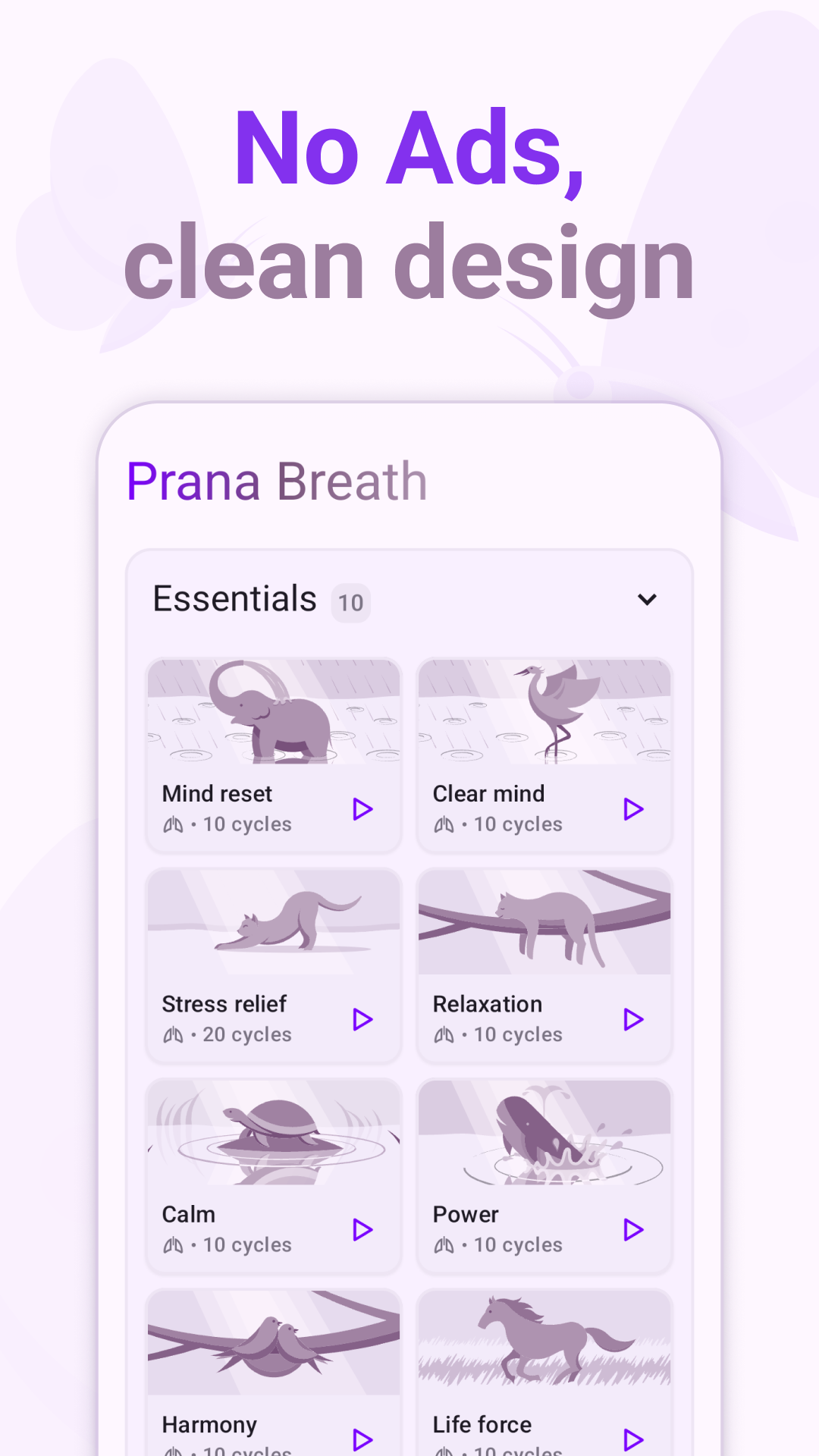 اسکرین شات 1 برنامه Prana Breath: Meditation, Calm