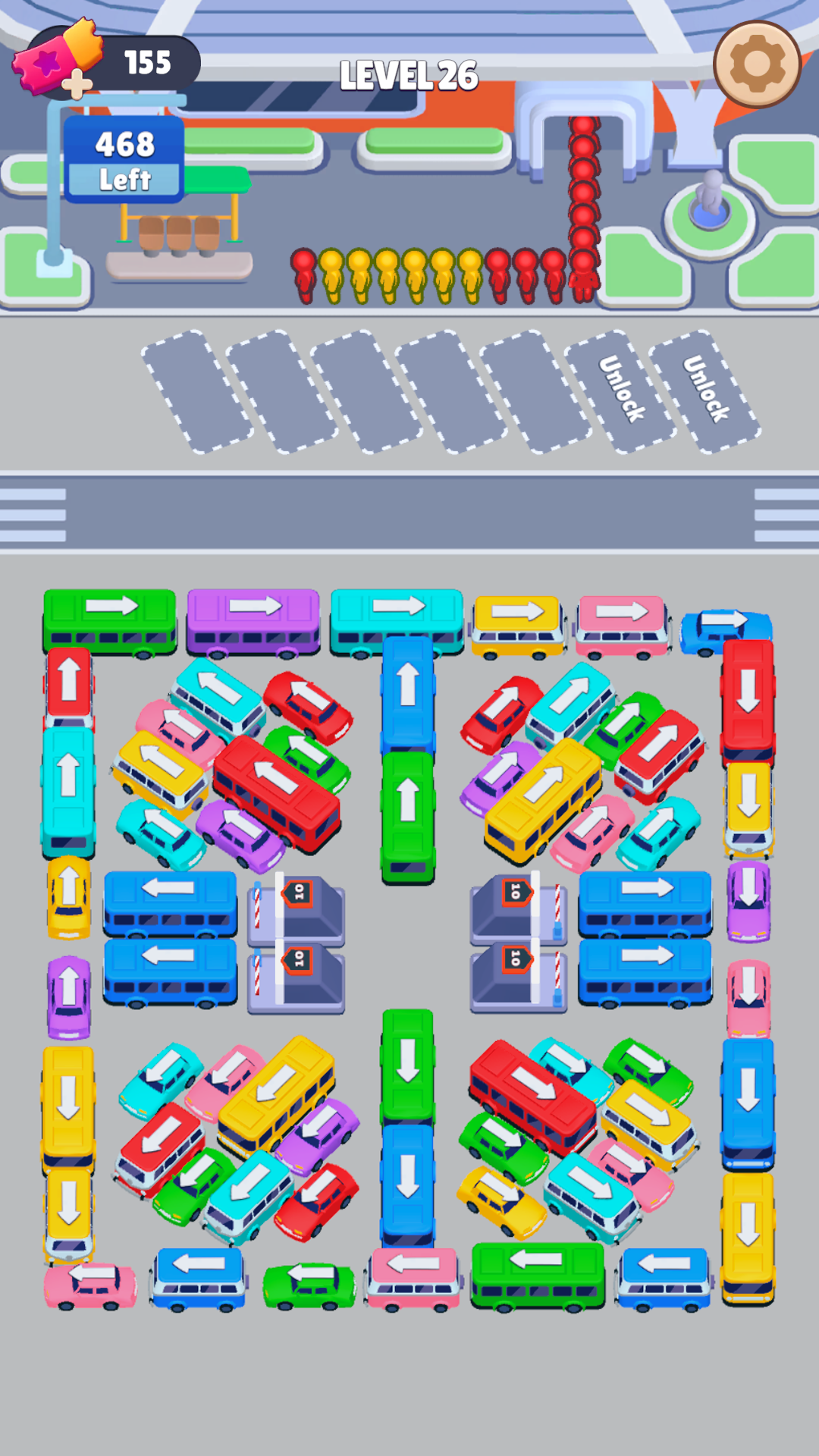اسکرین شات 1 بازی Bus Sort: Car Parking Jam