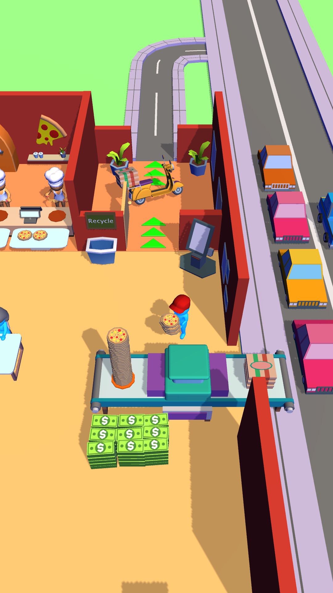 اسکرین شات 3 بازی Pizza Fever: Money Tycoon