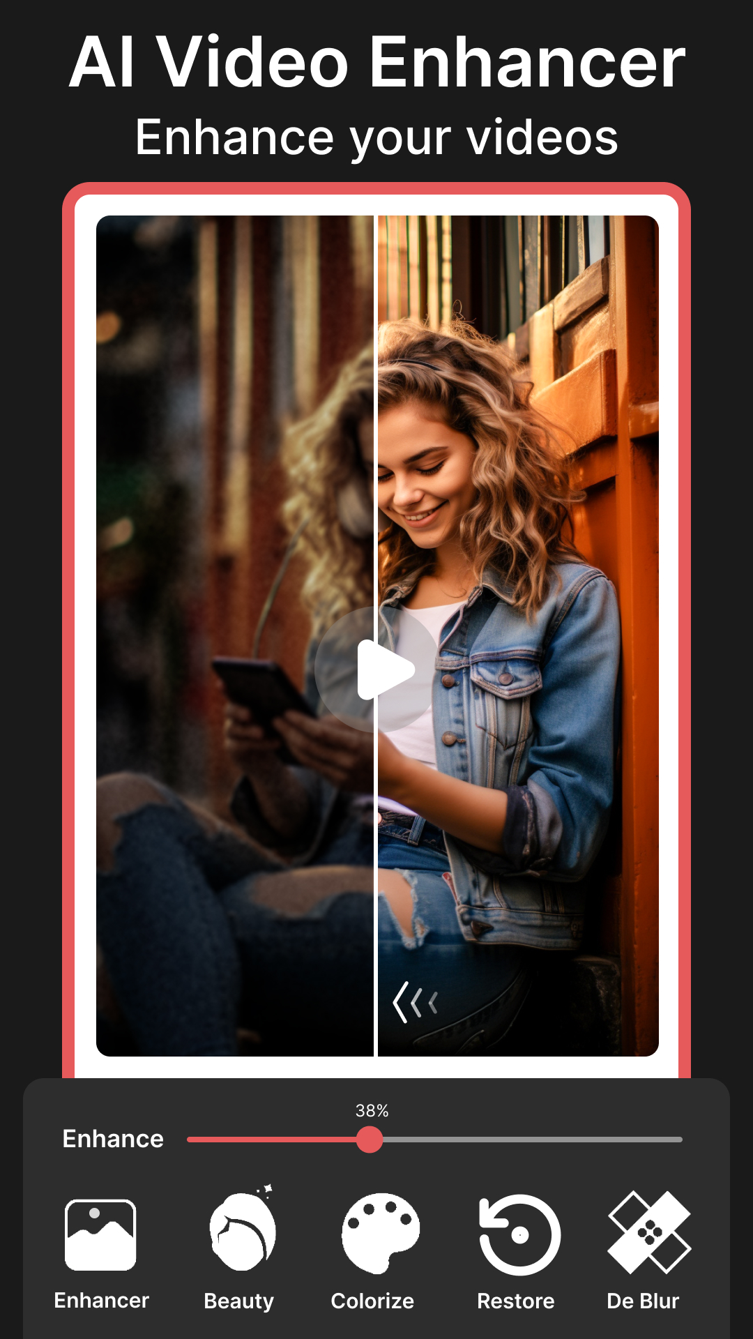 اسکرین شات 2 برنامه AI Video Editor & Media Player