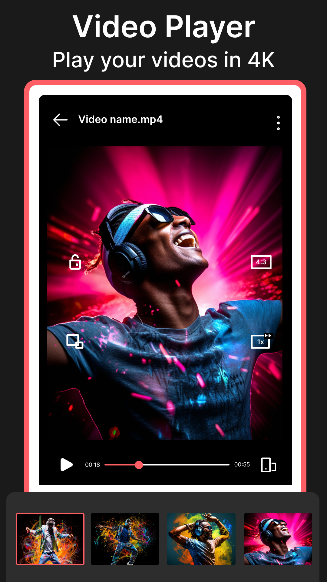 اسکرین شات 4 برنامه AI Video Editor & Media Player