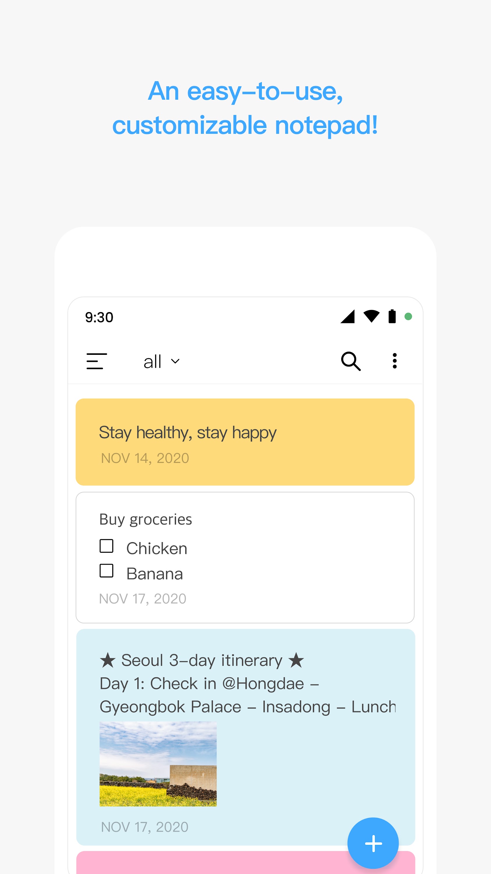 اسکرین شات 3 برنامه Memo Widget (to-dos&ideas)