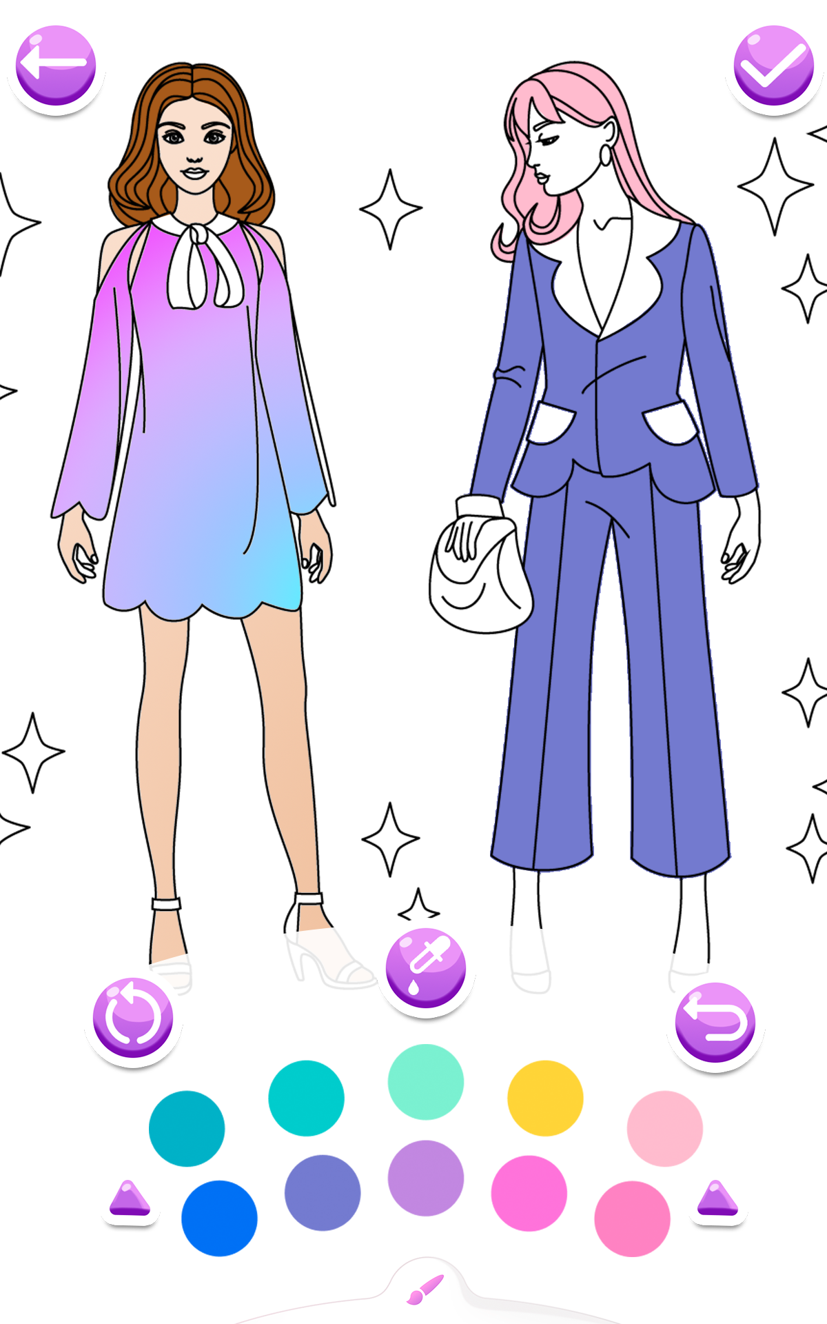 اسکرین شات 6 بازی Color gradient fashion girl