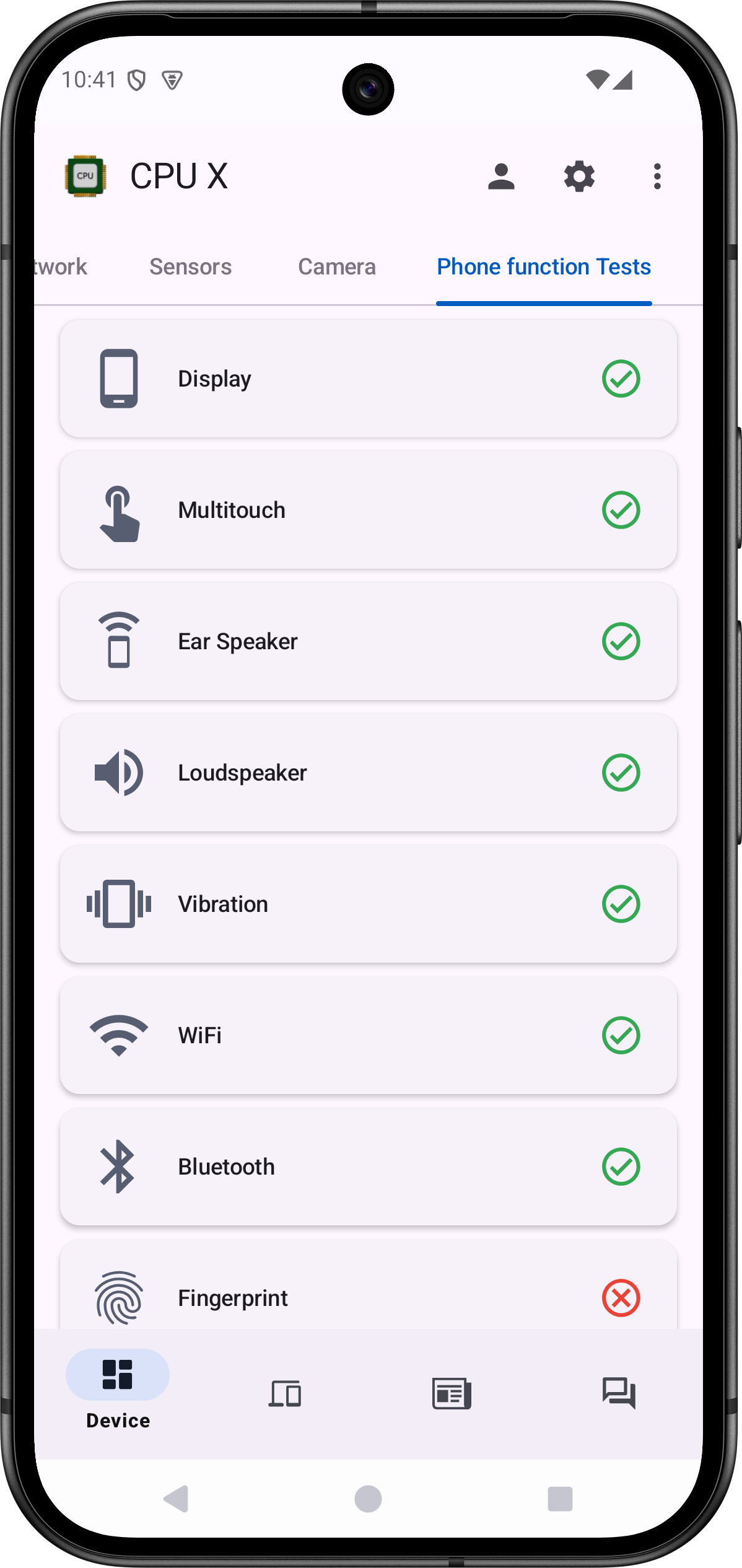 اسکرین شات 6 برنامه CPU X - Device & System info