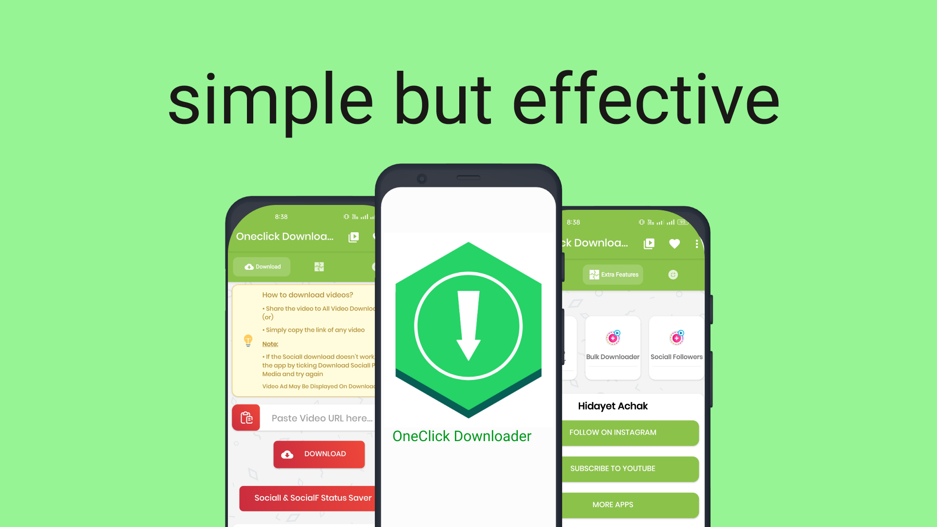 اسکرین شات 1 برنامه OneClick Downloader