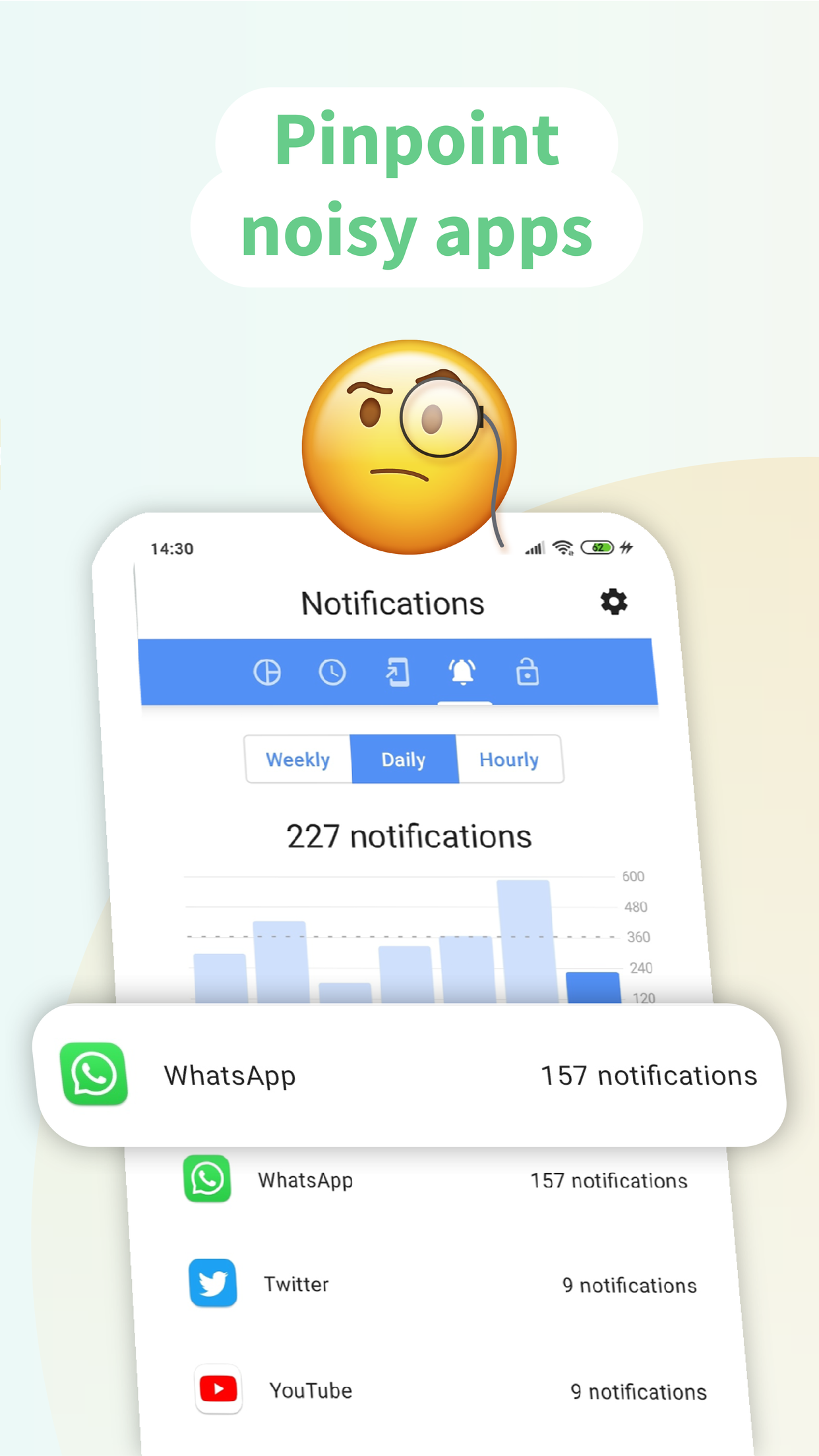اسکرین شات 3 برنامه ActionDash: Screen Time Helper