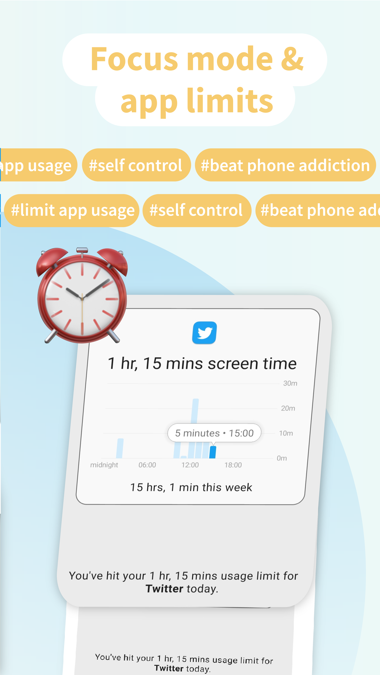 اسکرین شات 2 برنامه ActionDash: Screen Time Helper