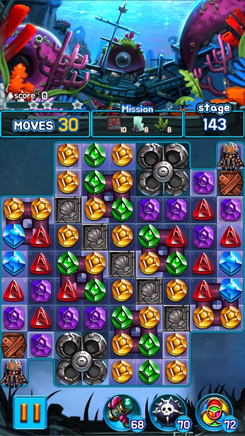 اسکرین شات 6 بازی Jewel Kraken: Match 3 Blast