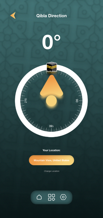 اسکرین شات 3 برنامه Prayer Times, Qibla Finder