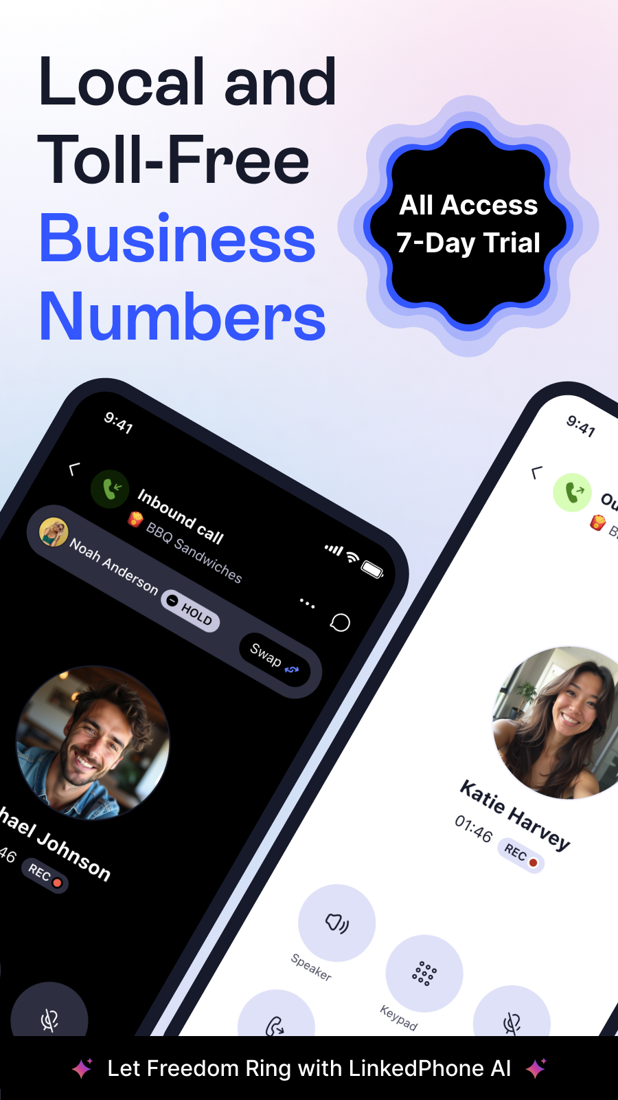 اسکرین شات 1 برنامه Linked Phone Business Number