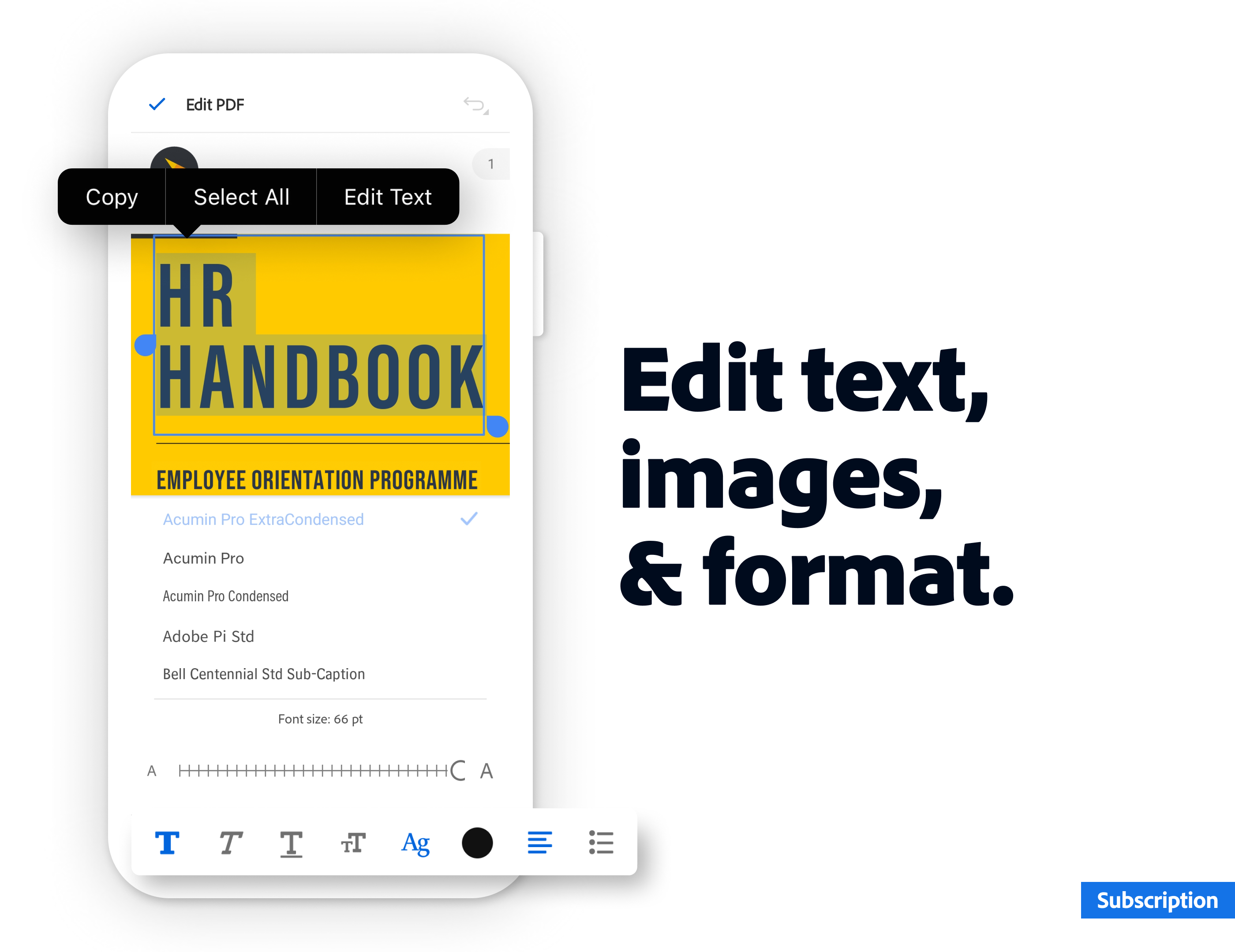 اسکرین شات 8 برنامه Adobe Acrobat Reader: Edit PDF