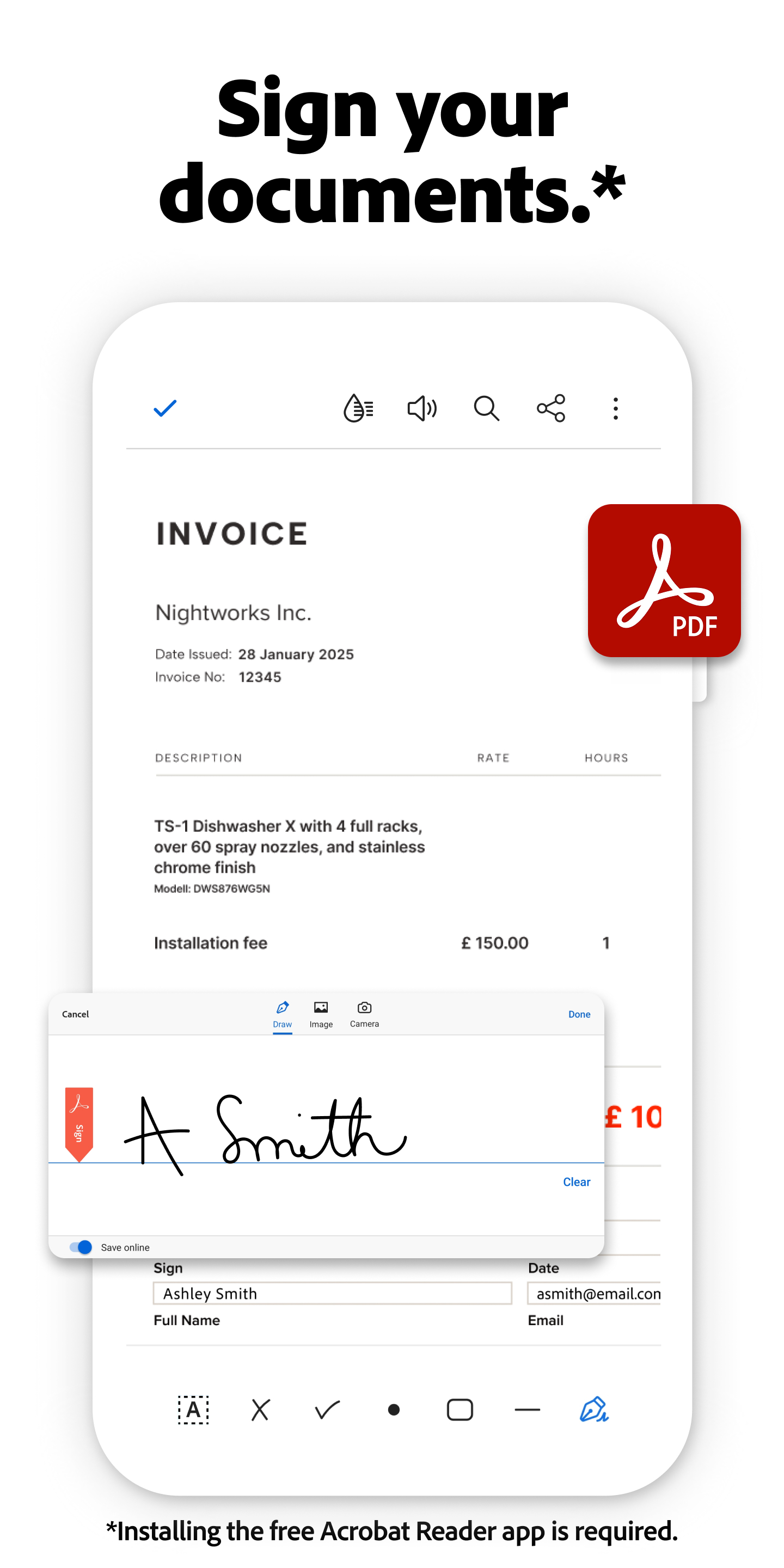 اسکرین شات 3 برنامه Adobe Scan AI PDF Scanner, OCR