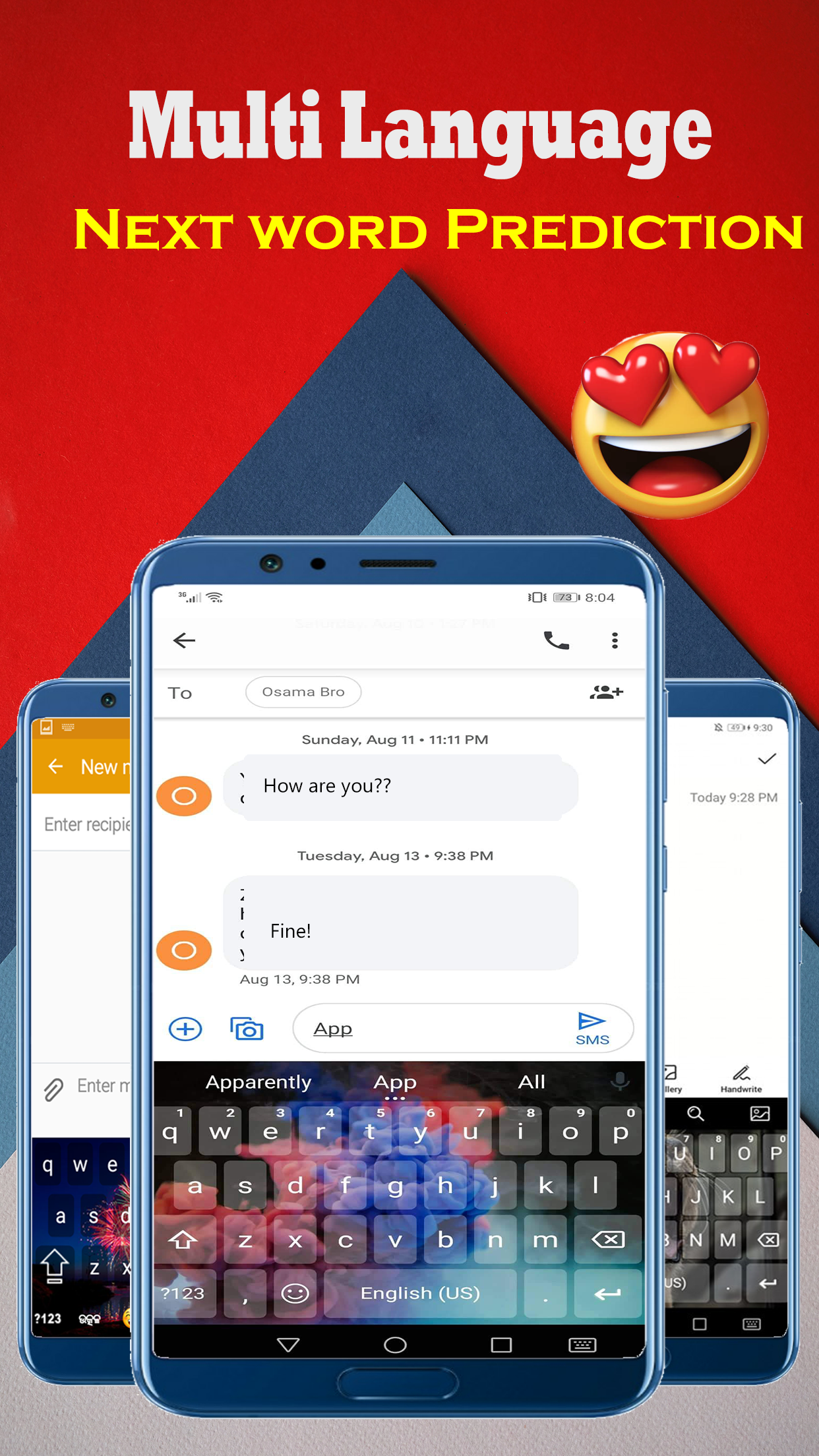 اسکرین شات 1 برنامه Multiple language: Multilingual keyboard 2020