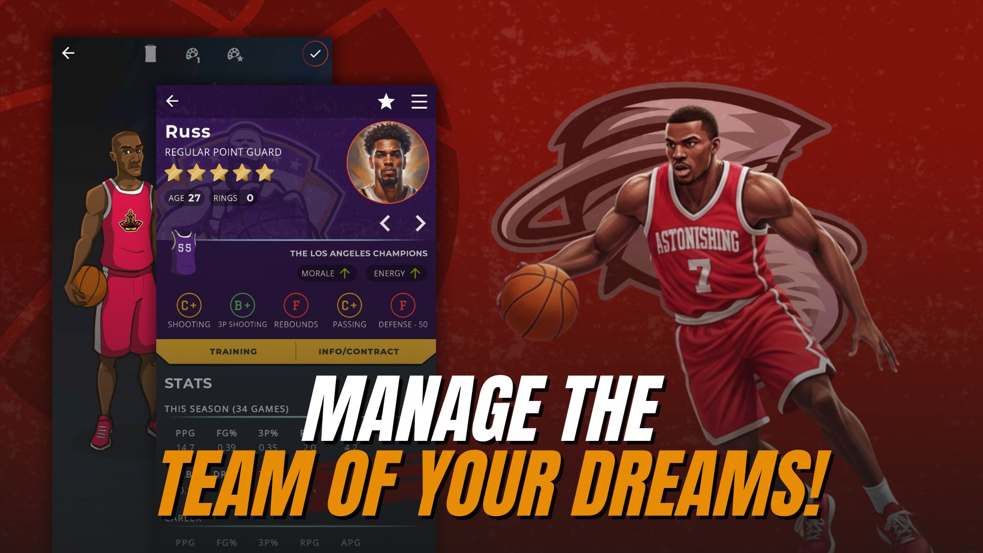 اسکرین شات 3 بازی Astonishing Basketball Manager