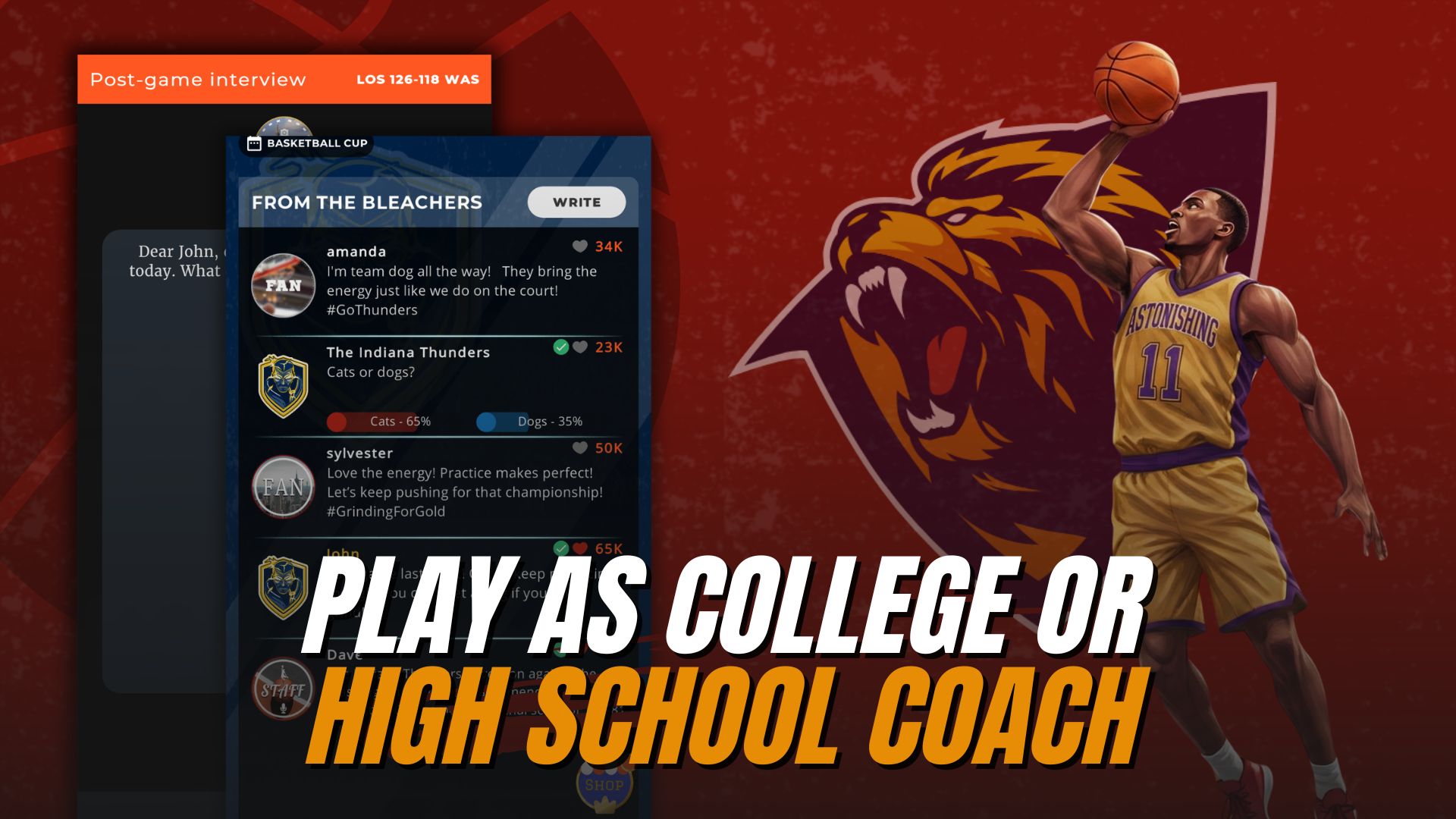 اسکرین شات 5 بازی Astonishing Basketball Manager