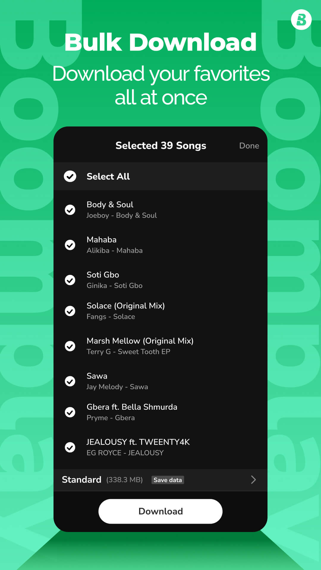 اسکرین شات 4 برنامه Boomplay - Download Music MP3