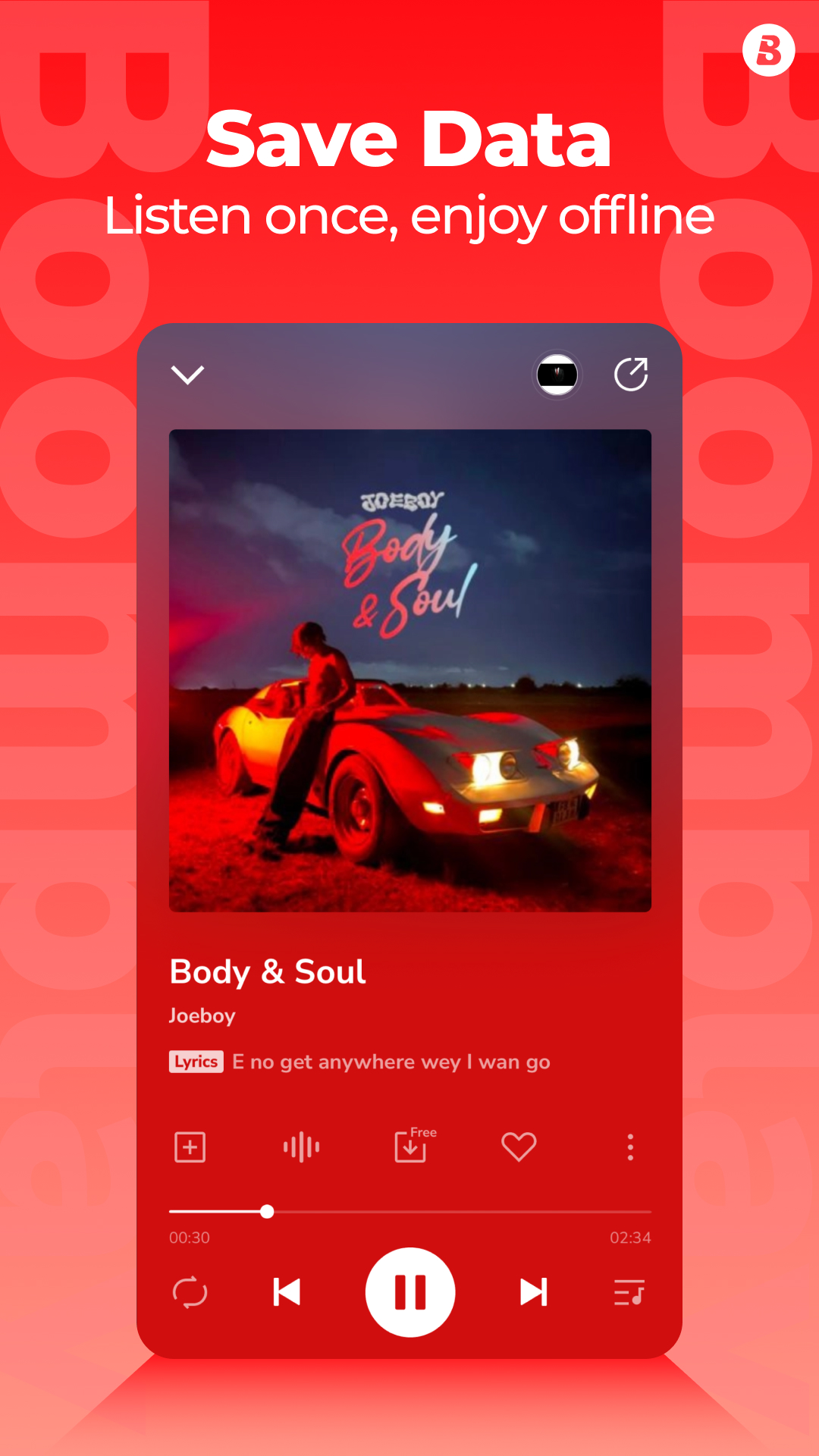 اسکرین شات 5 برنامه Boomplay: Music & Live Stream