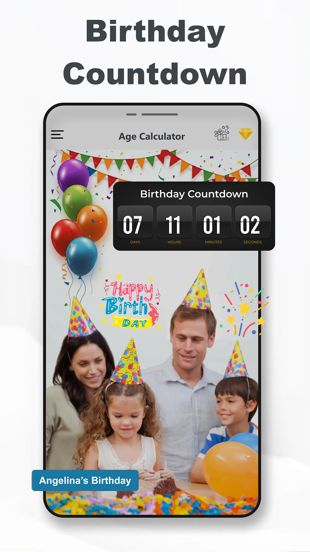 اسکرین شات 2 برنامه Age Calculator - Date of Birth