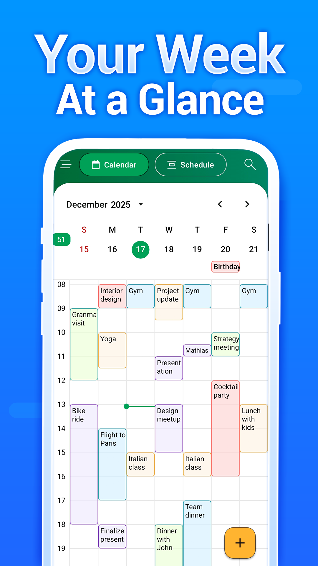 اسکرین شات 4 برنامه Calendar - Easy Planner