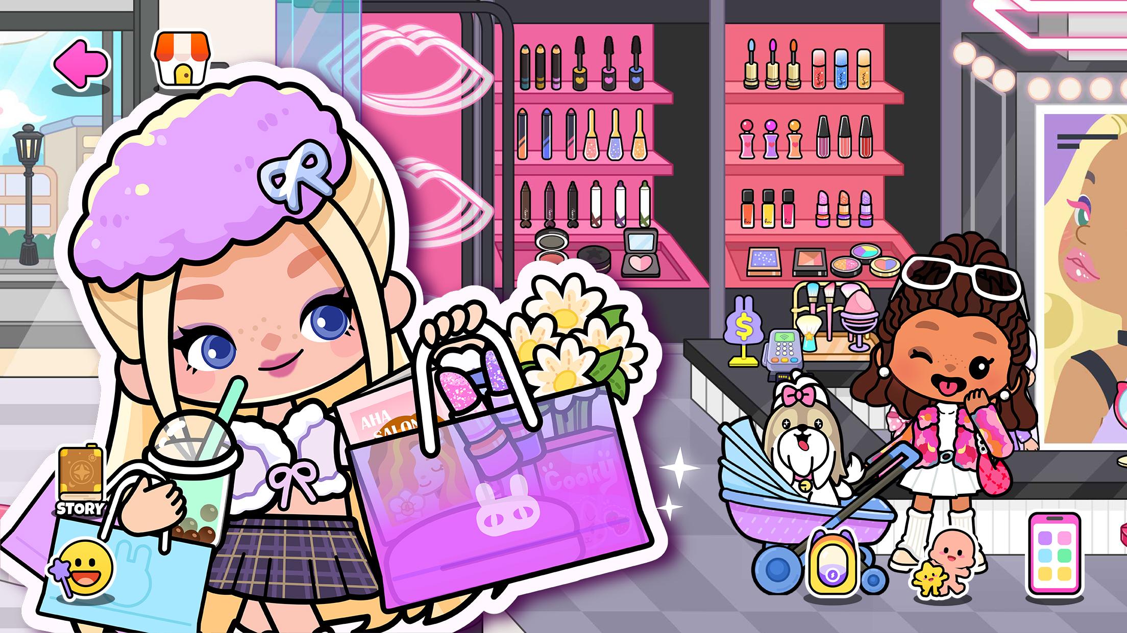 اسکرین شات 6 بازی Aha World: Doll Dress-Up Game