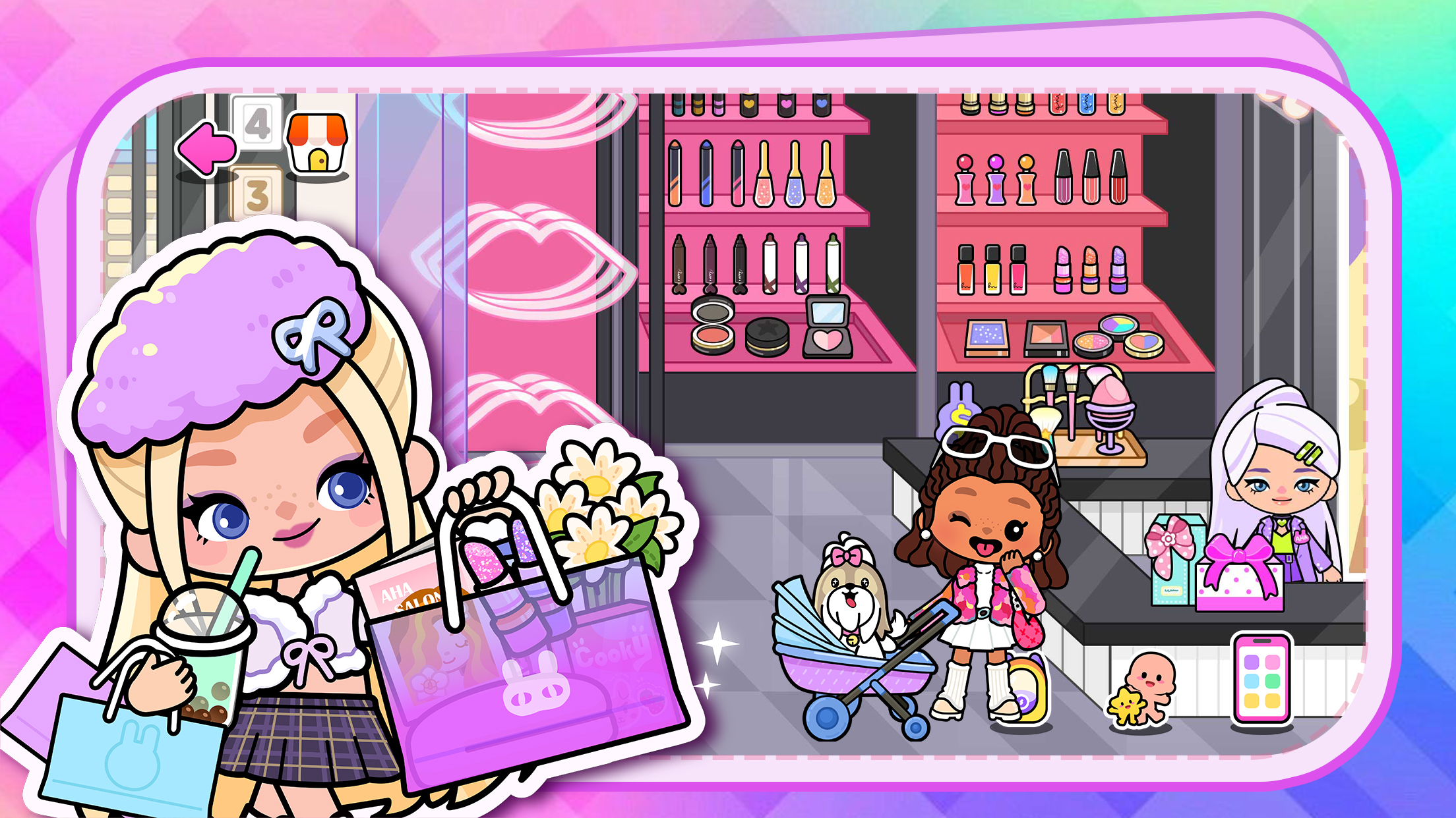 اسکرین شات 8 بازی Aha World: Doll Dress-Up Game