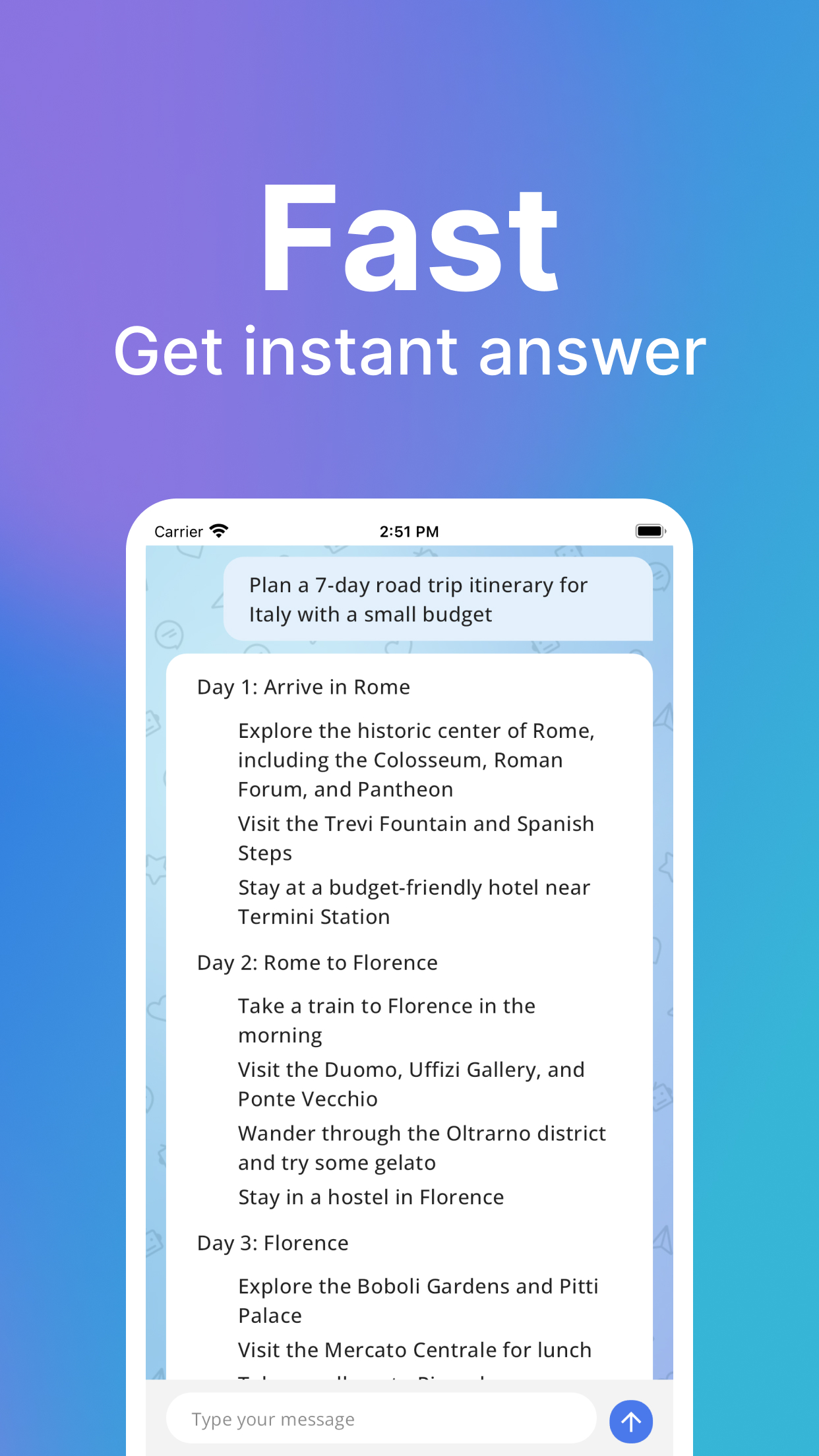 اسکرین شات 2 برنامه Ask AI ChatBot: Assistant Chat