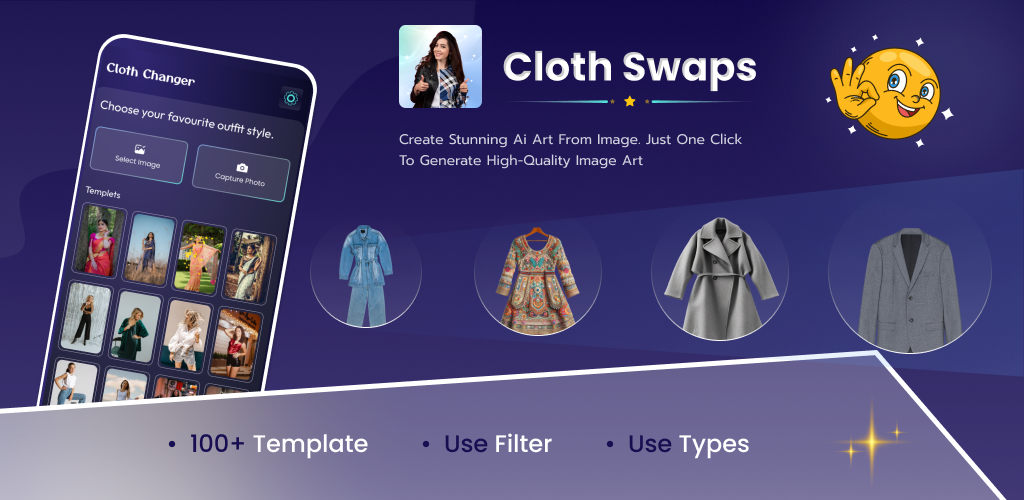 اسکرین شات 1 برنامه AI Clothes Changer: Outfits