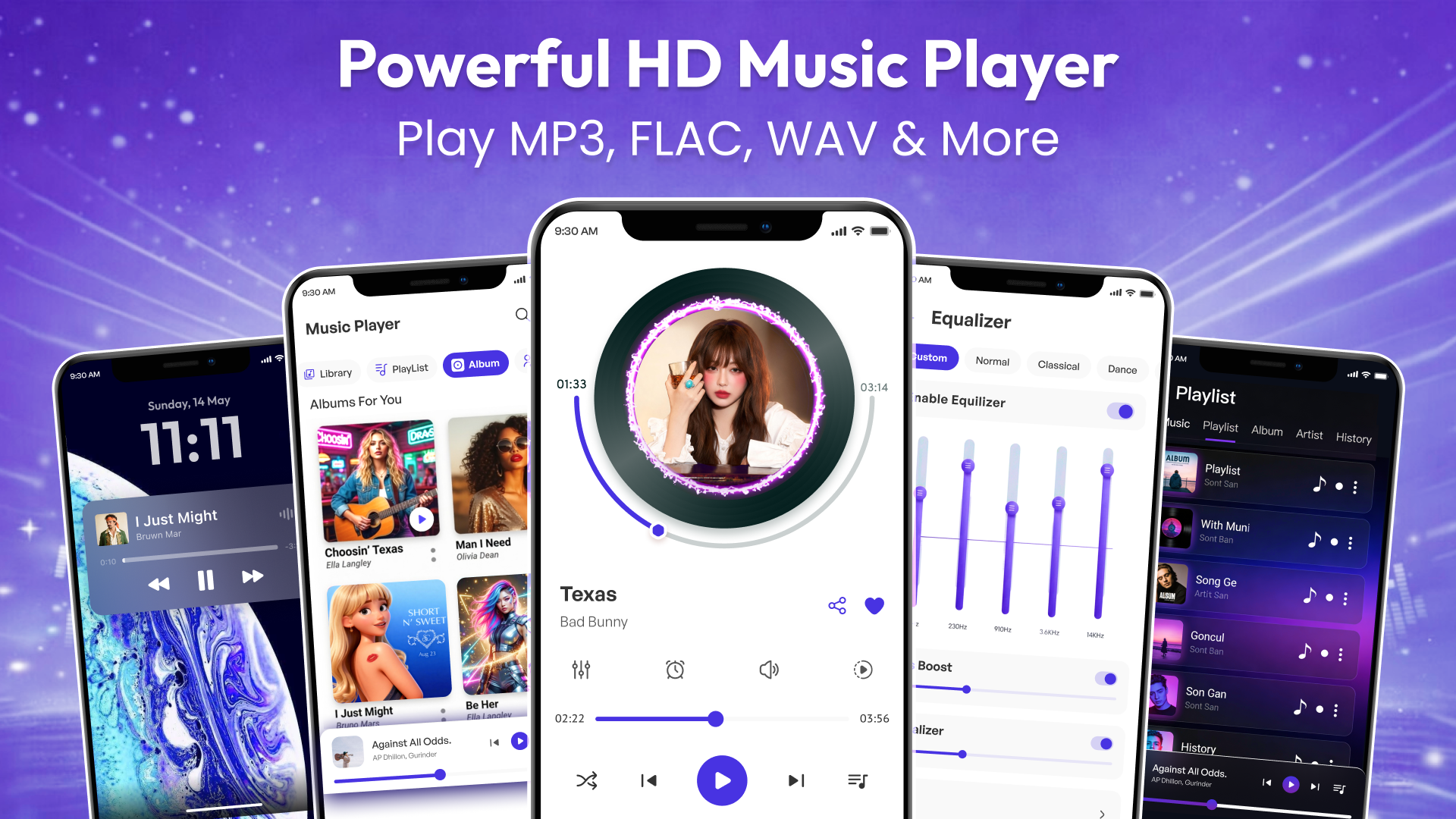 اسکرین شات 1 برنامه Music Player - MP3 Player