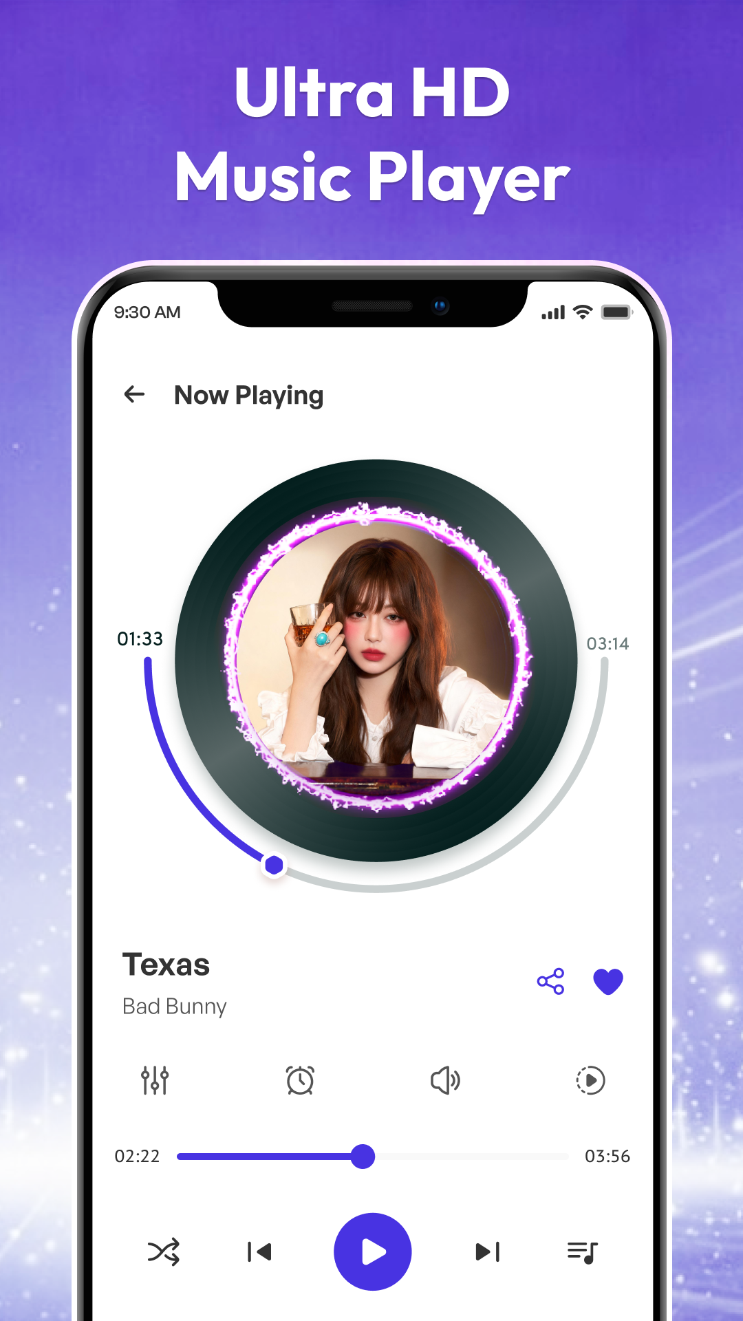 اسکرین شات 5 برنامه Music Player - MP3 Player