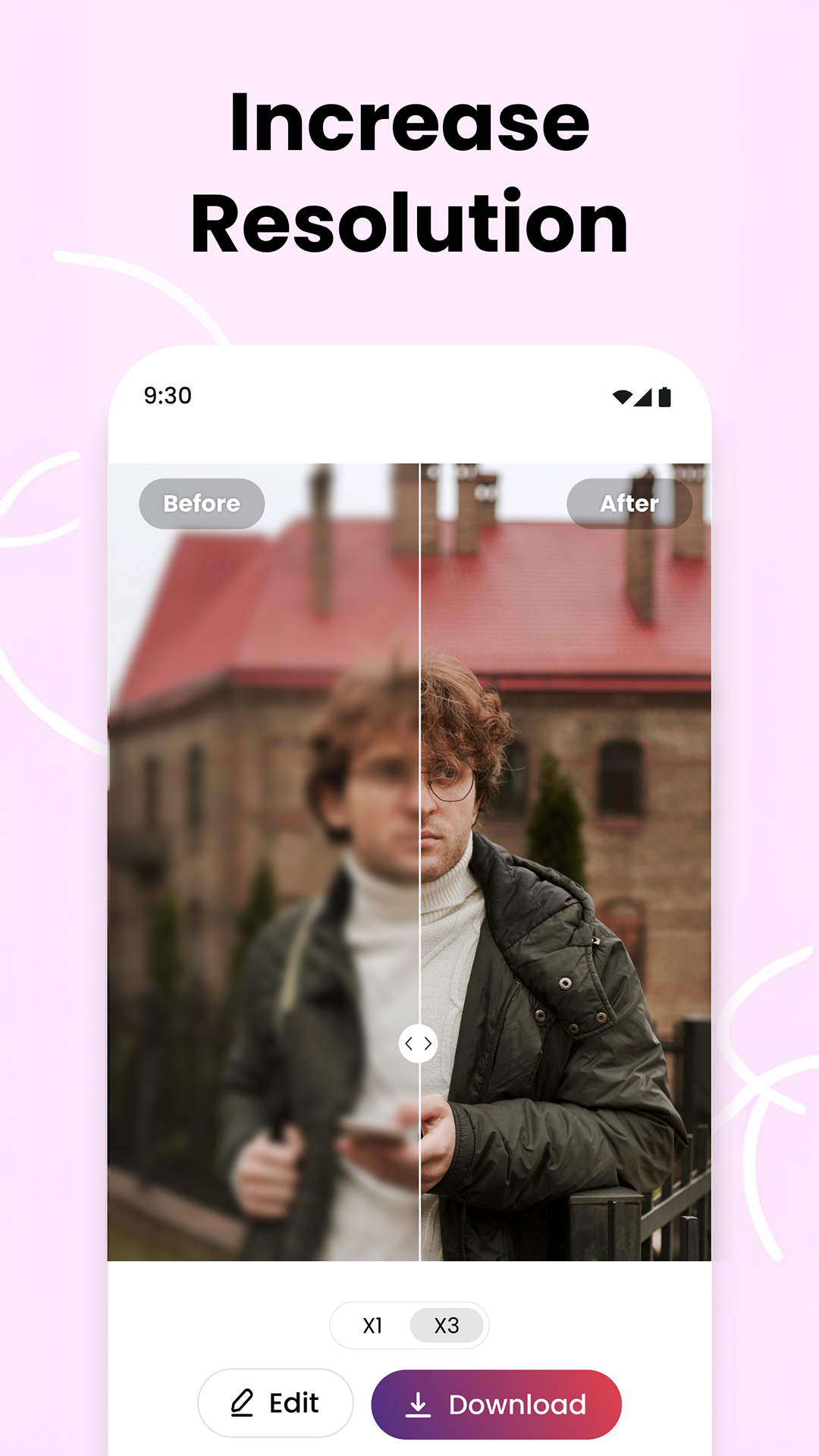 اسکرین شات 3 برنامه AI Photo Enhancer and Upscaler