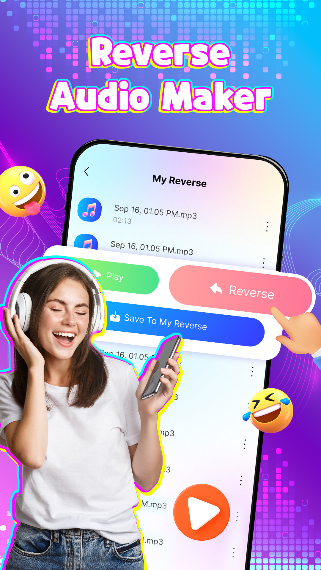 اسکرین شات 1 برنامه Voice changer - Funny AI Voice