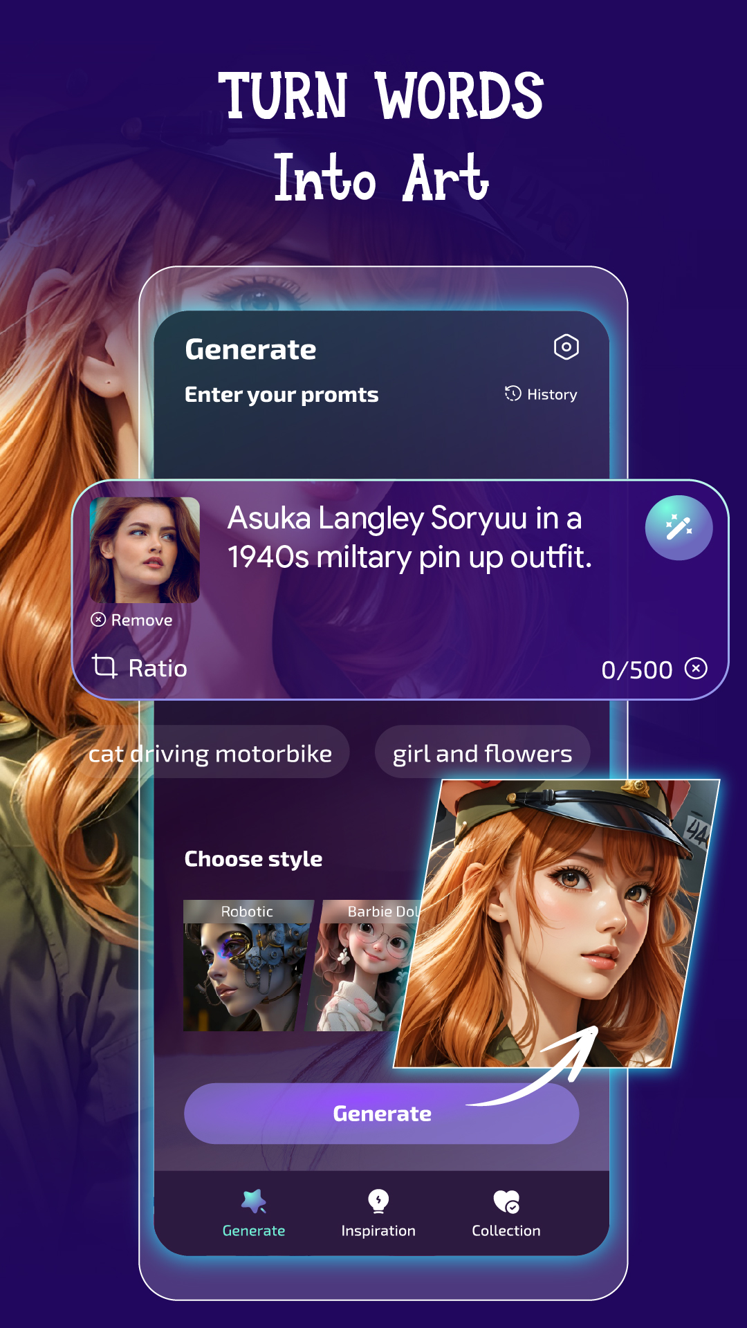 اسکرین شات 2 برنامه AI Art Generator: Photo Editor