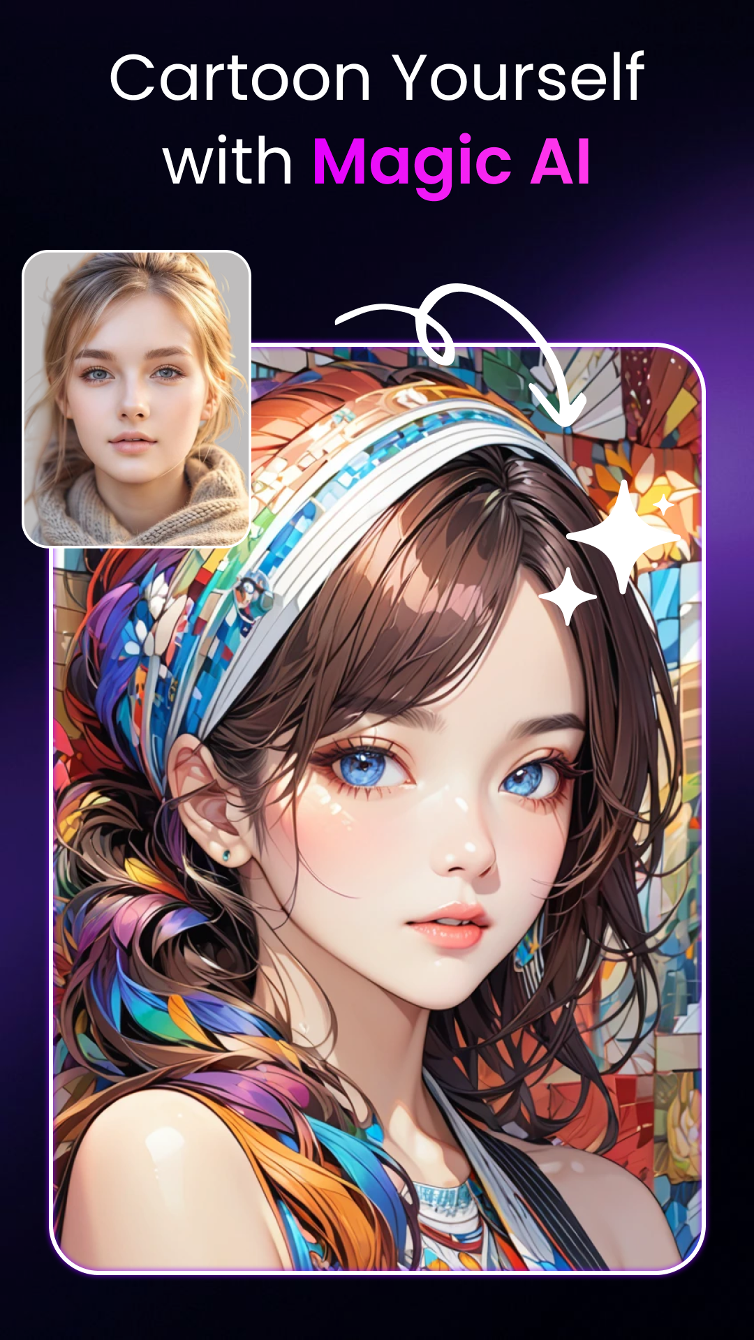 اسکرین شات 2 برنامه Genius Art: Image AI Generator