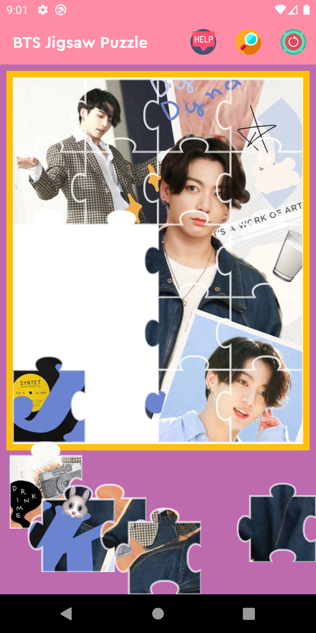 اسکرین شات 4 بازی BTS Jigsaw Puzzle Game