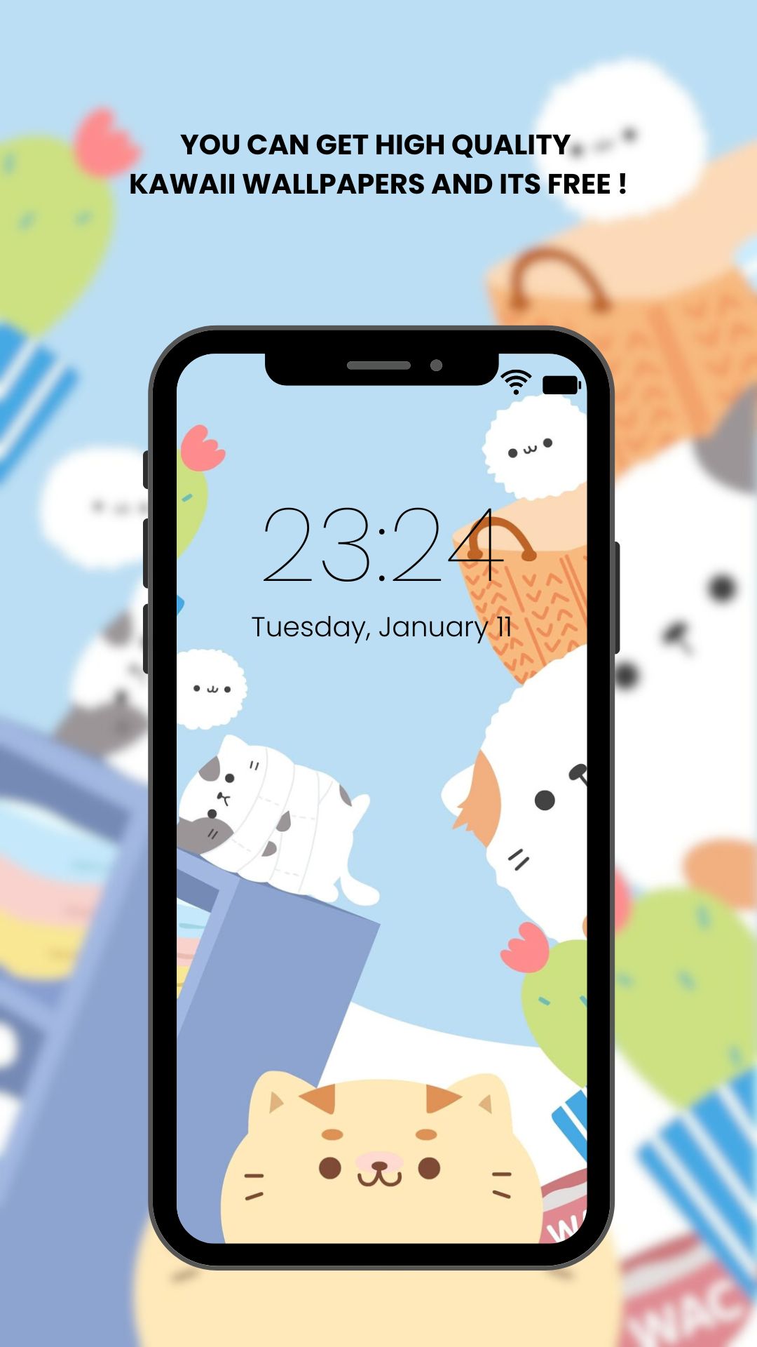 اسکرین شات 4 برنامه Kawaii Wallpaper HD 4K