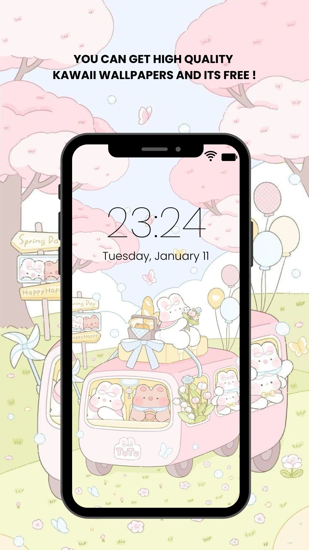 اسکرین شات 1 برنامه Kawaii Wallpaper HD 4K